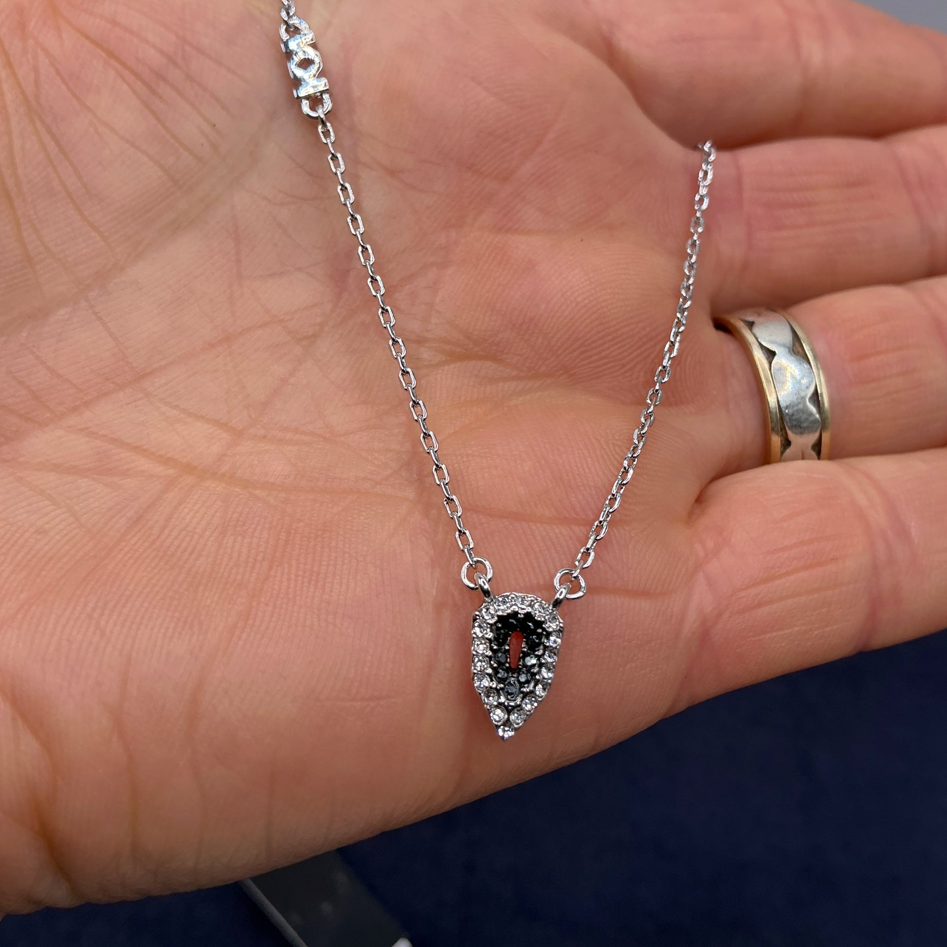 Karl Lagerfeld Swarovski Ring and Necklace set