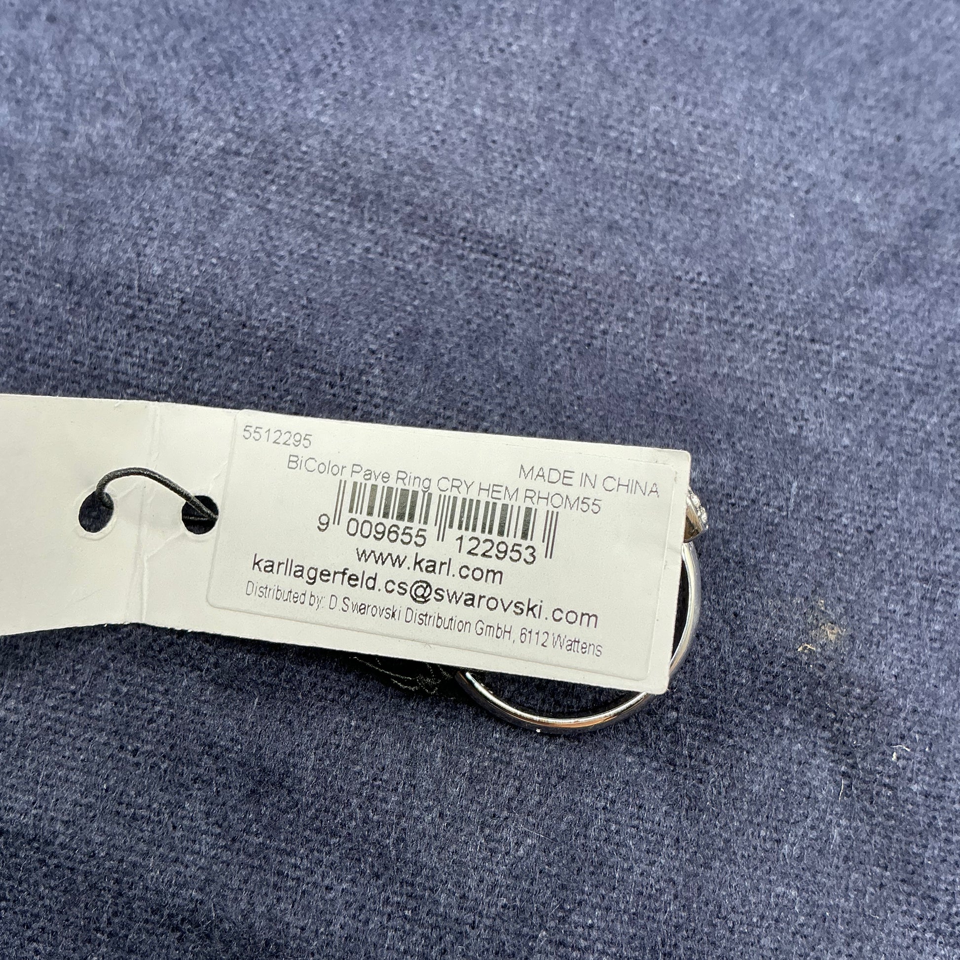 Karl Lagerfeld Swarovski Ring and Necklace set