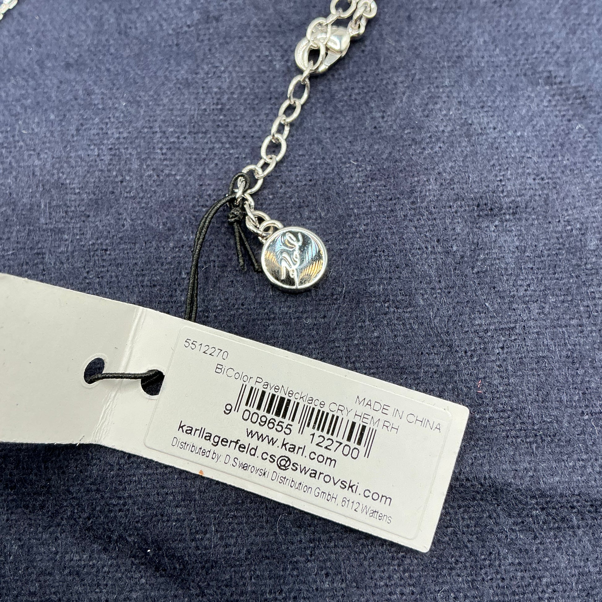 Karl Lagerfeld Swarovski Ring and Necklace set