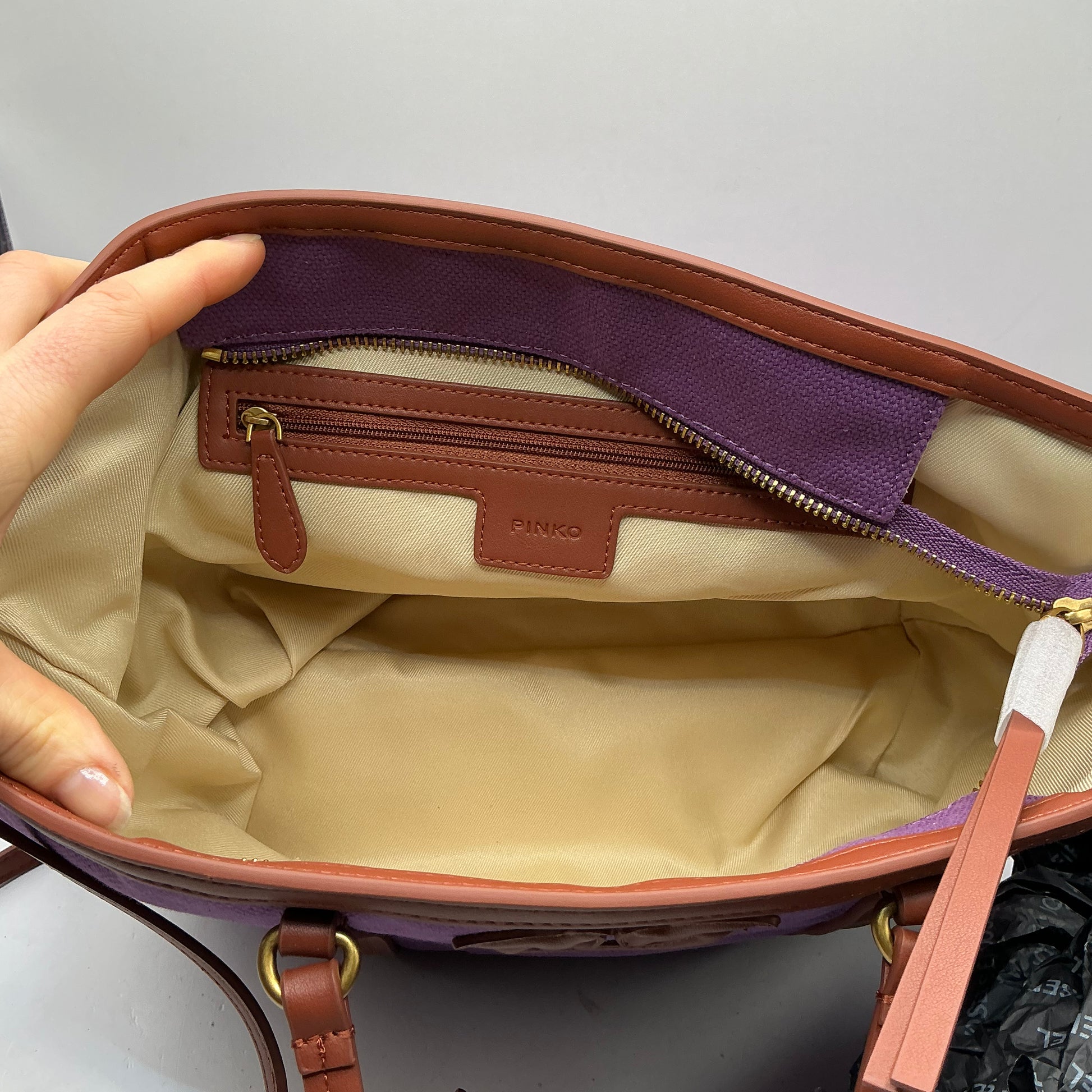 Pinko Miranda canvas shopper classic, handbag