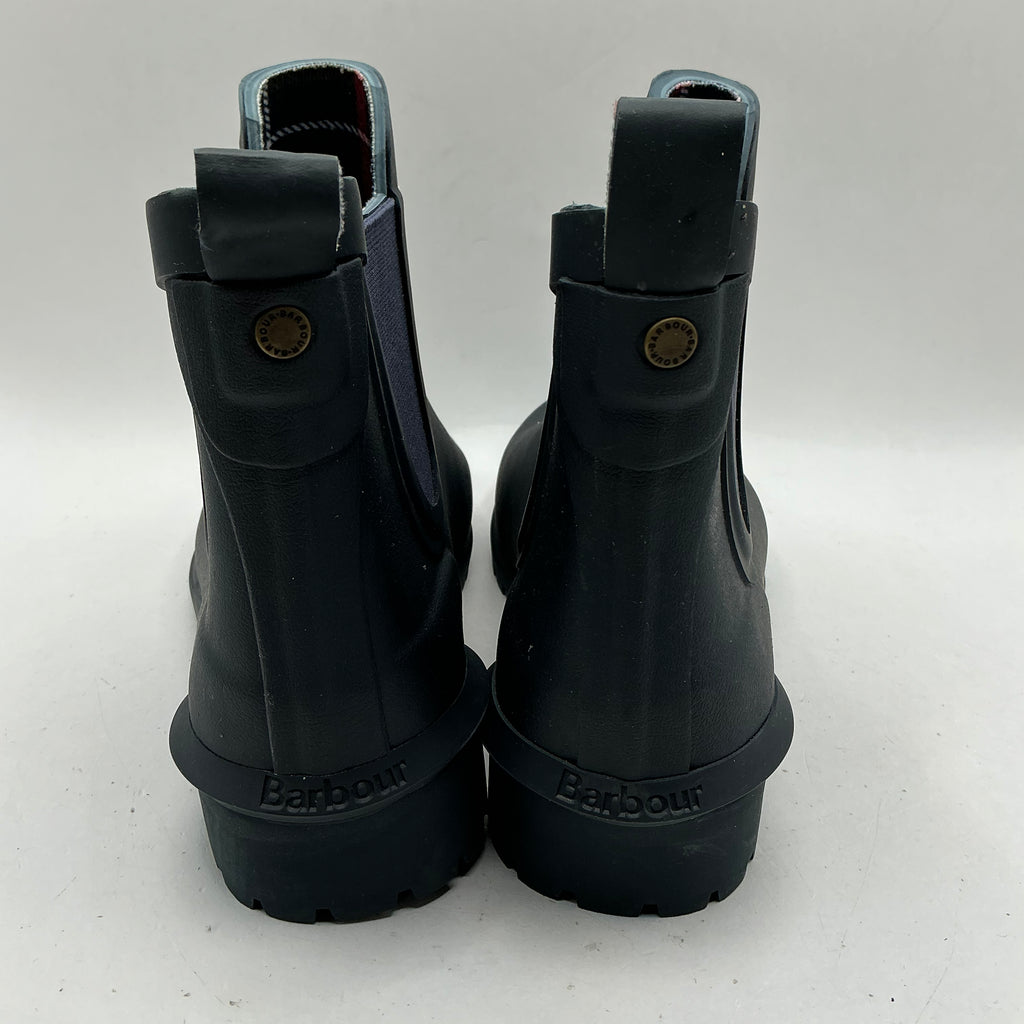 Barbour Wilton welly boots, navy