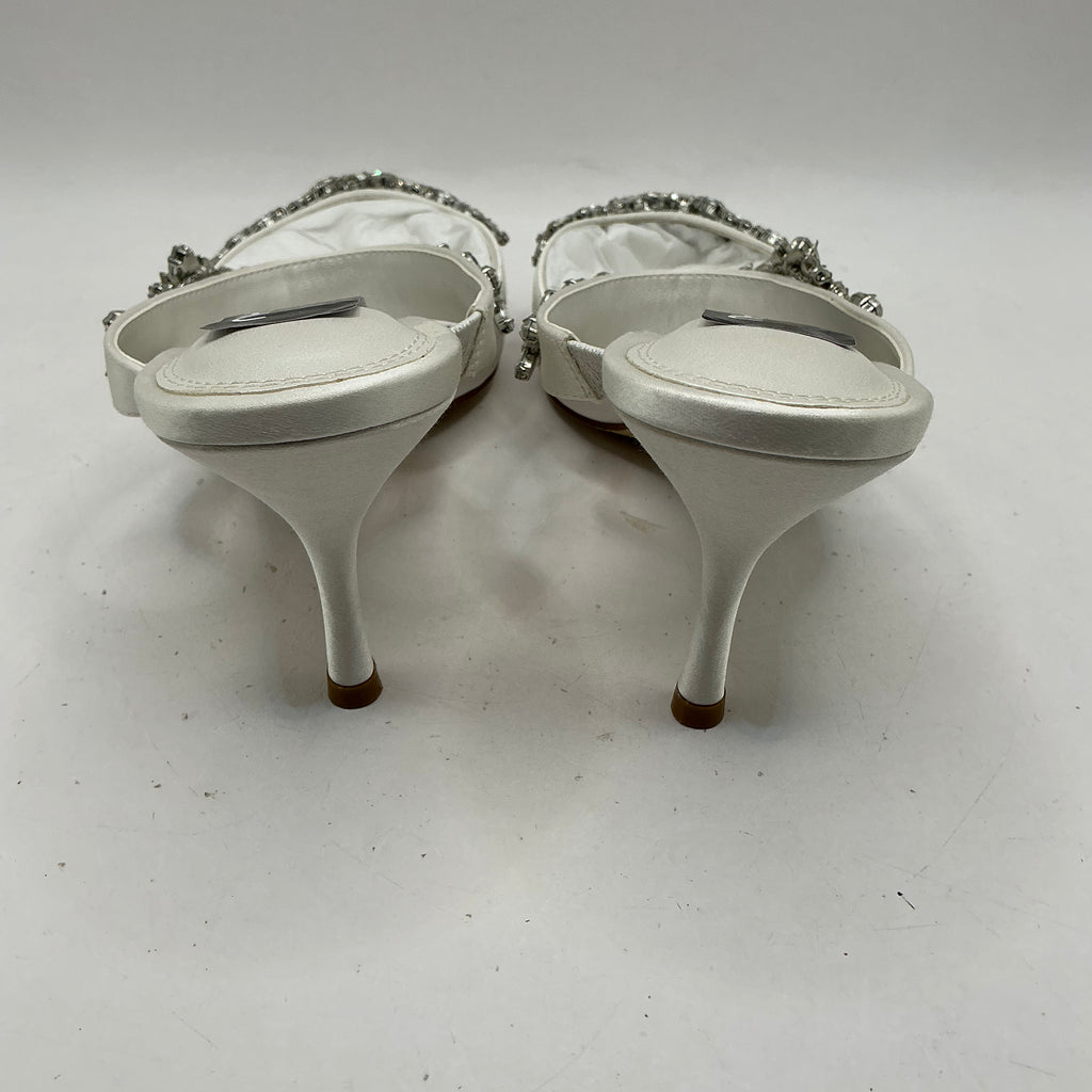 Ivory satin embellished Bridal shoes, Wedding, Bridesmaid