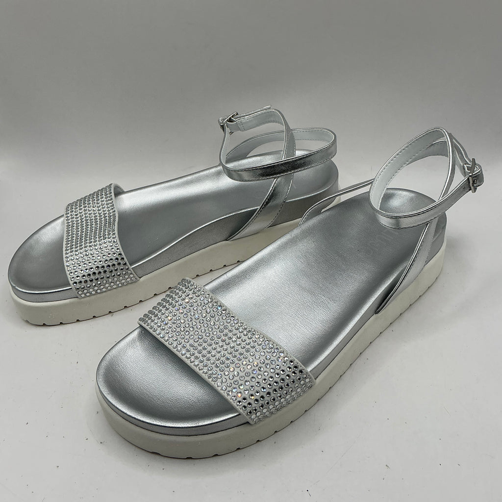 Liu-Jo Crystal sparkle sandals with platform sole