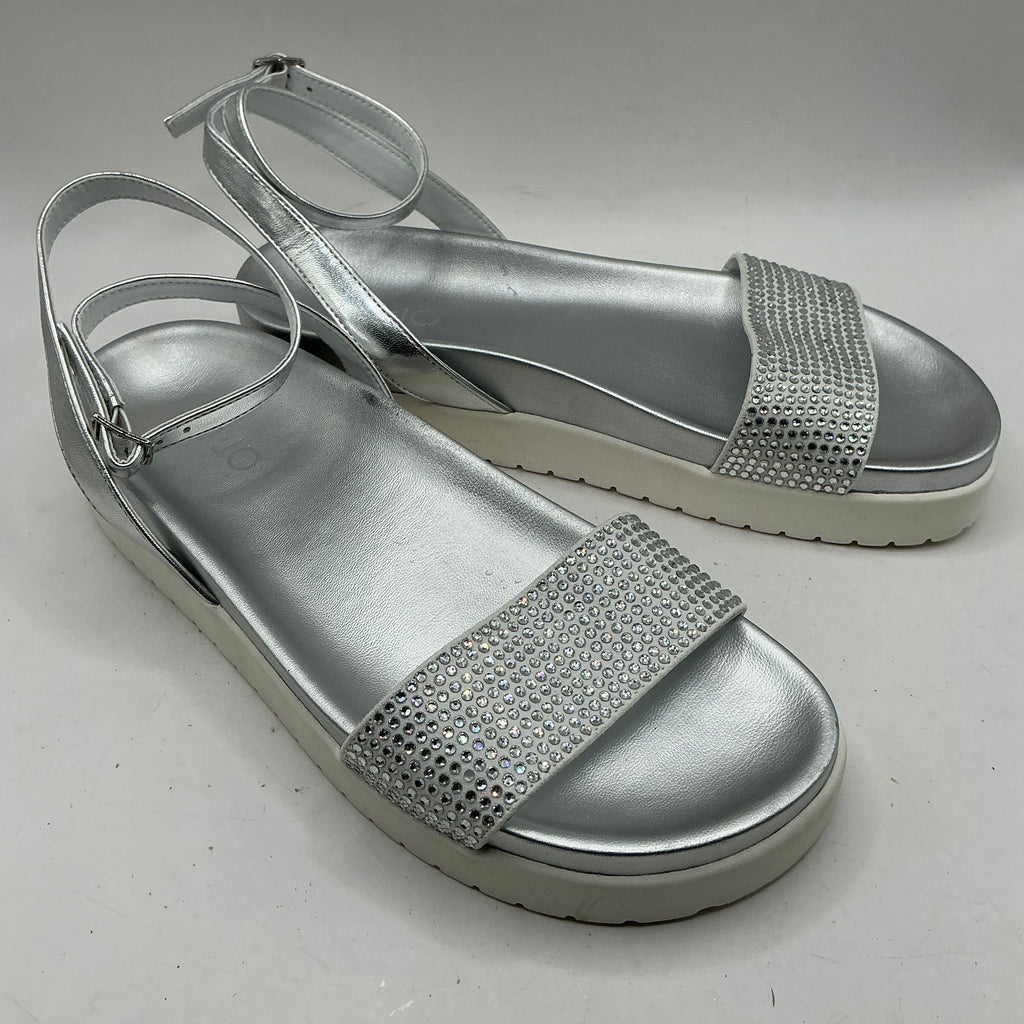 Liu-Jo Crystal sparkle sandals with platform sole