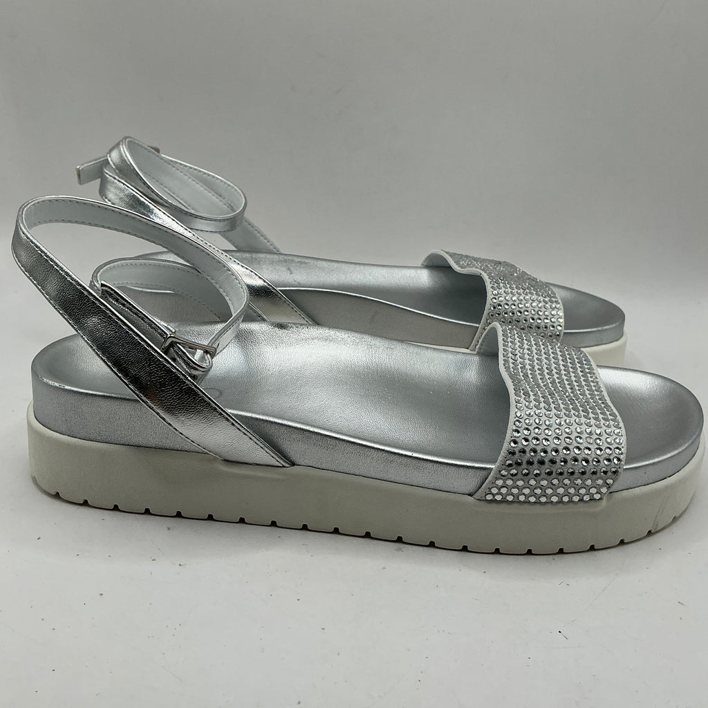 Liu-Jo Crystal sparkle sandals with platform sole