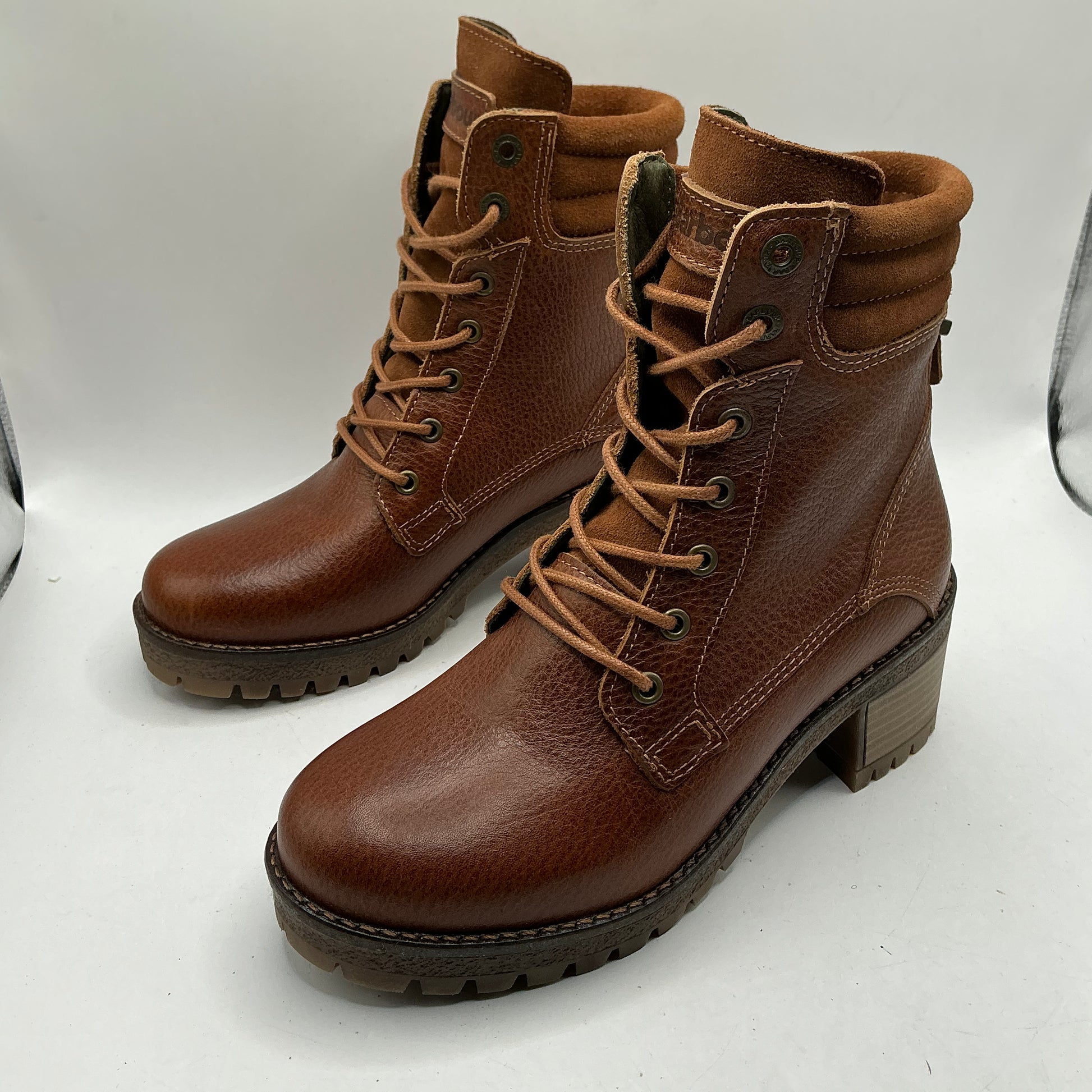 Barbour “stark” leather ankle boots