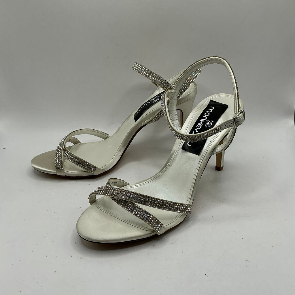 Ivory Satin and Diamanté Bridal Shoes, Wedding, Bridesmaid
