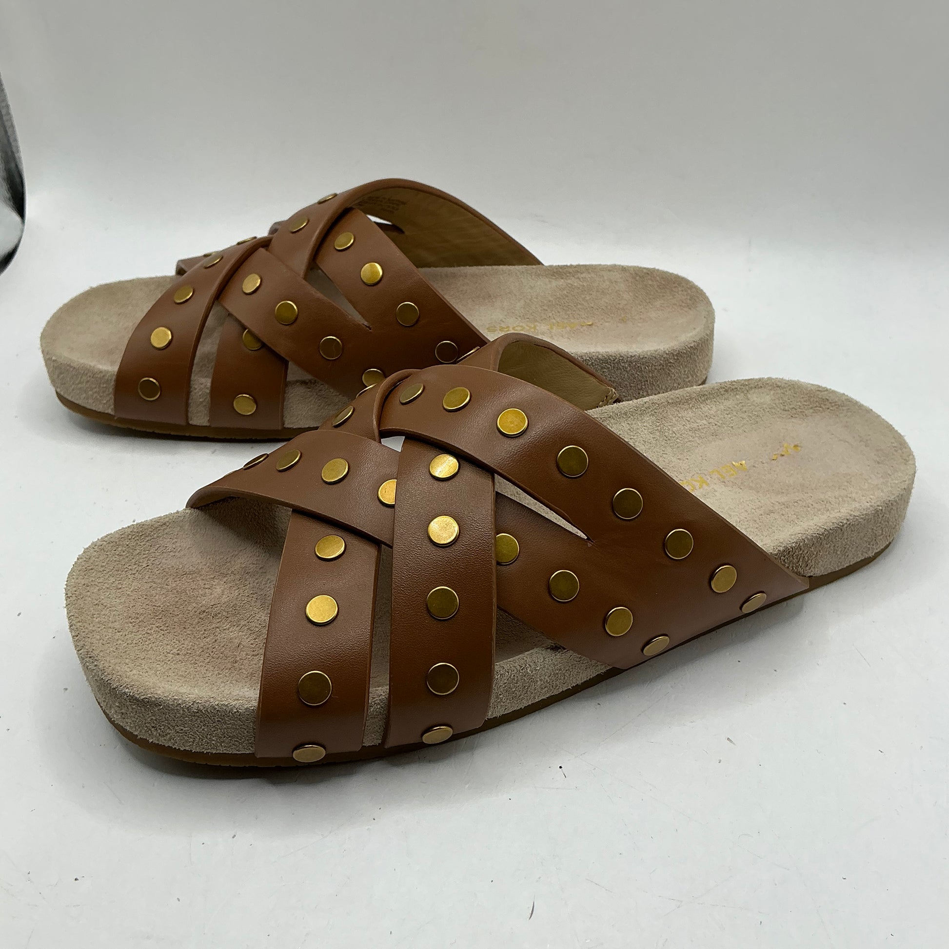 Michael Kors, Irene flat leather sandals