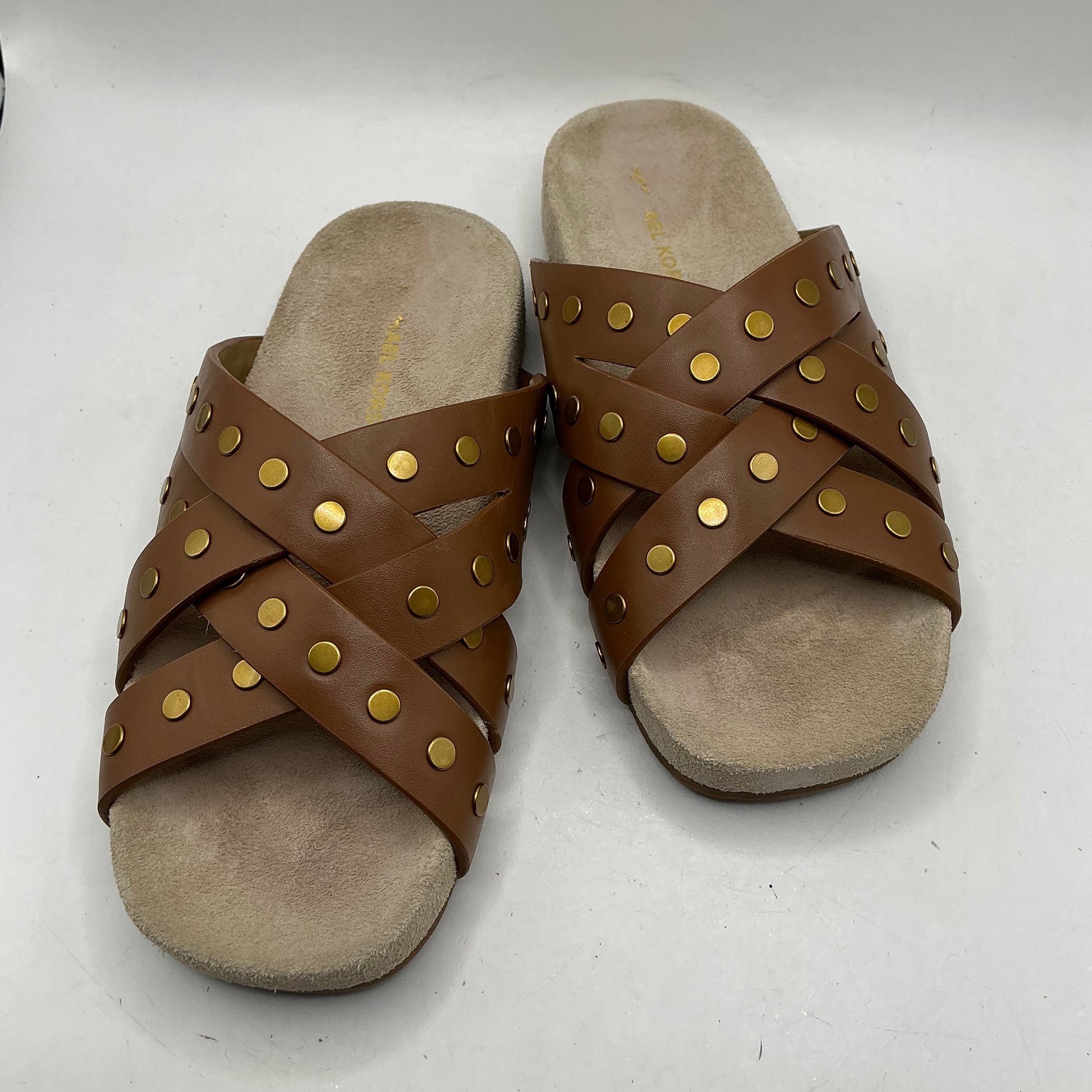 Michael Kors, Irene flat leather sandals