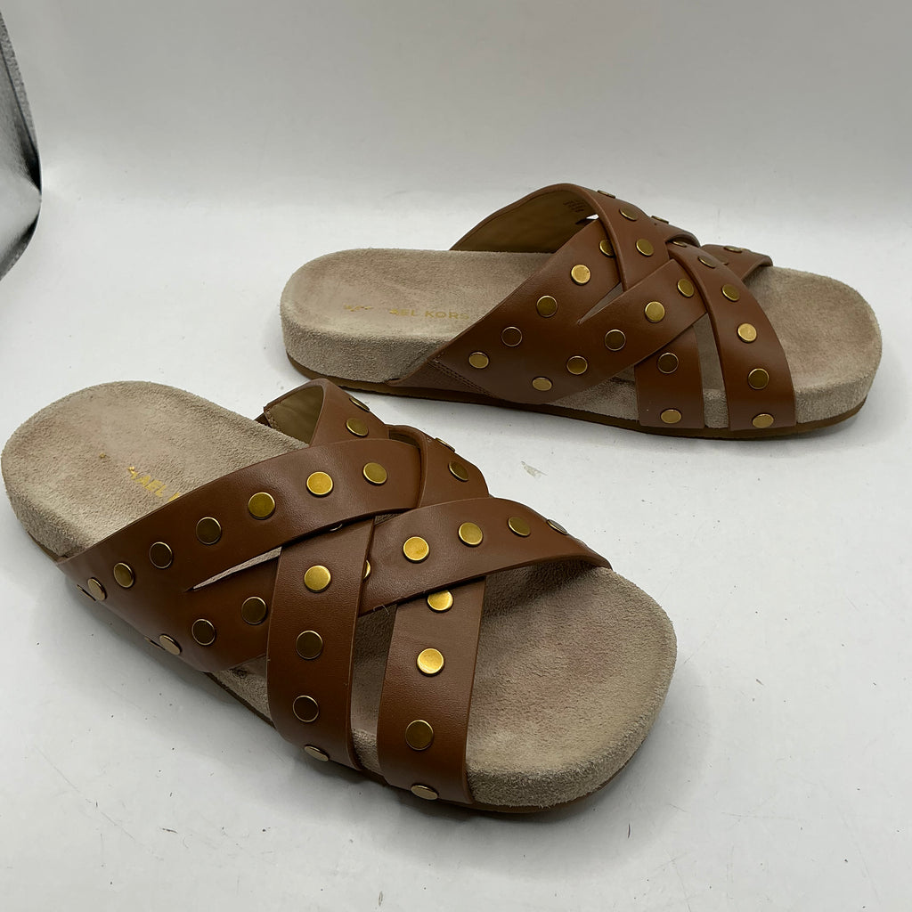 Michael Kors, Irene flat leather sandals