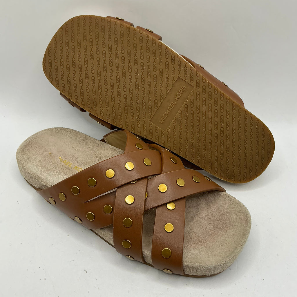 Michael Kors, Irene flat leather sandals