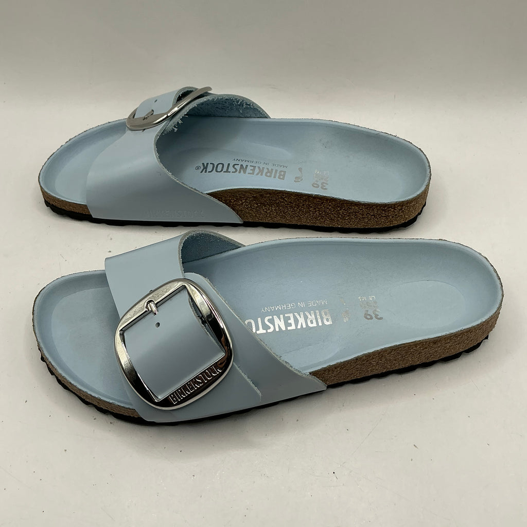 Birkenstock, Madrid Big Buckle, baby blue high shine