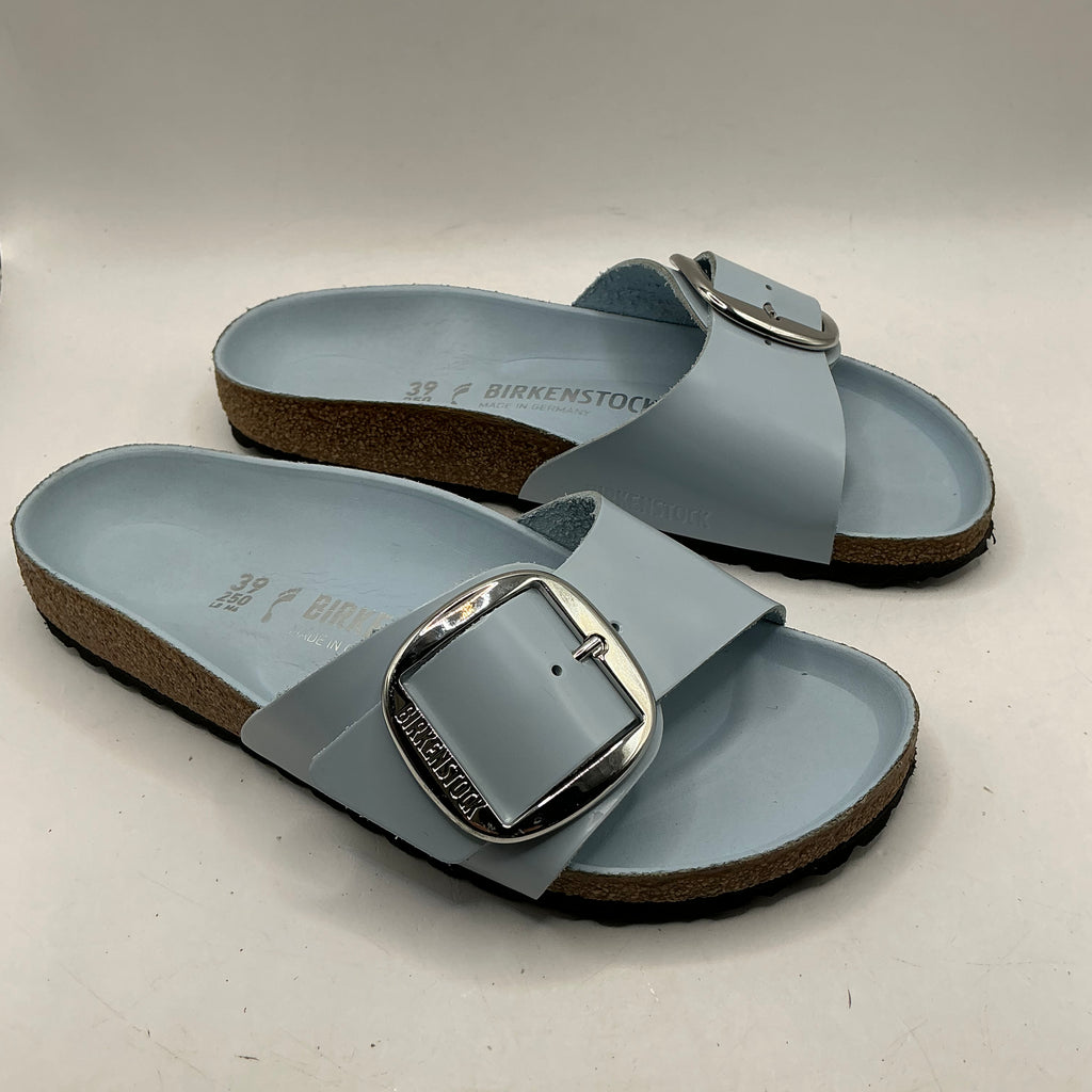 Birkenstock, Madrid Big Buckle, baby blue high shine