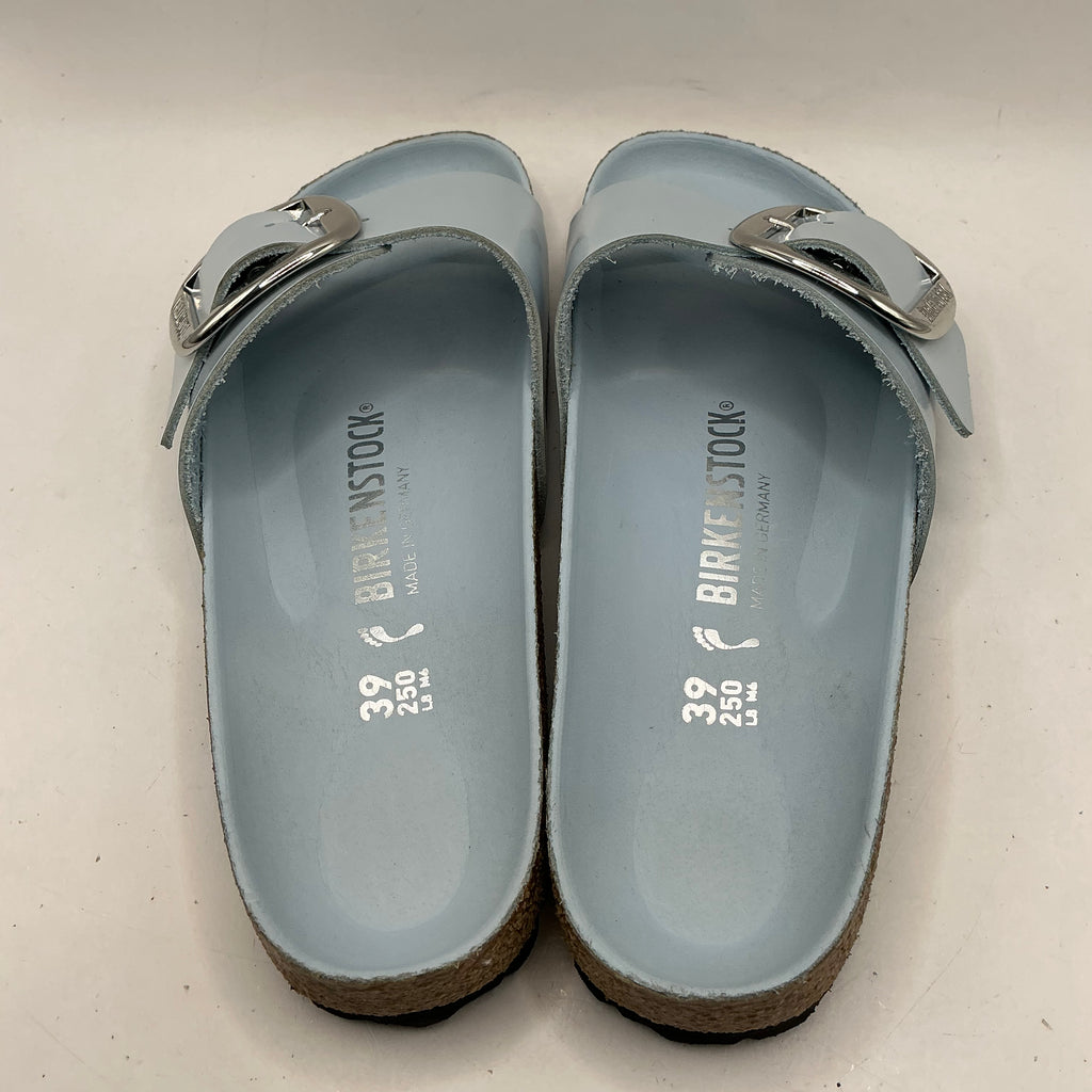 Birkenstock, Madrid Big Buckle, baby blue high shine