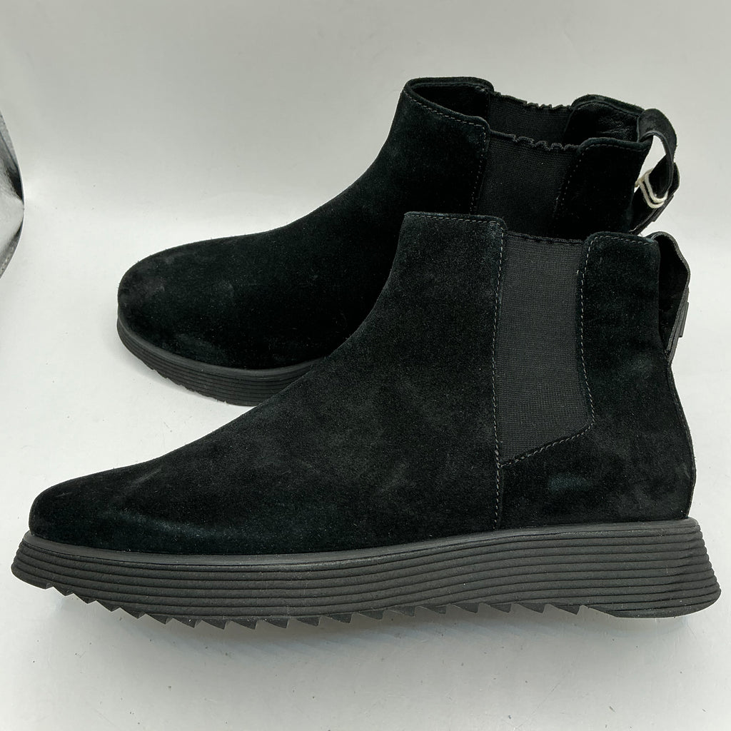 Hogl black suede ankle boots