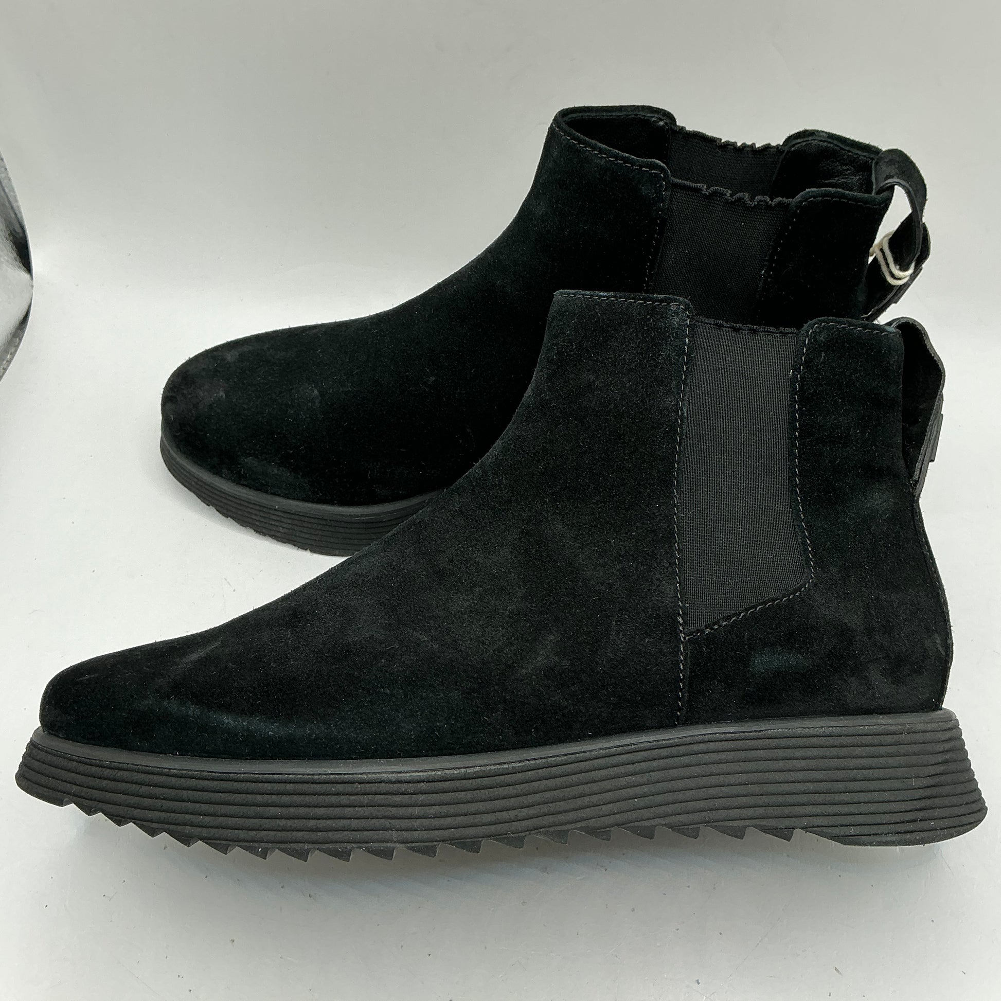 Hogl black suede ankle boots