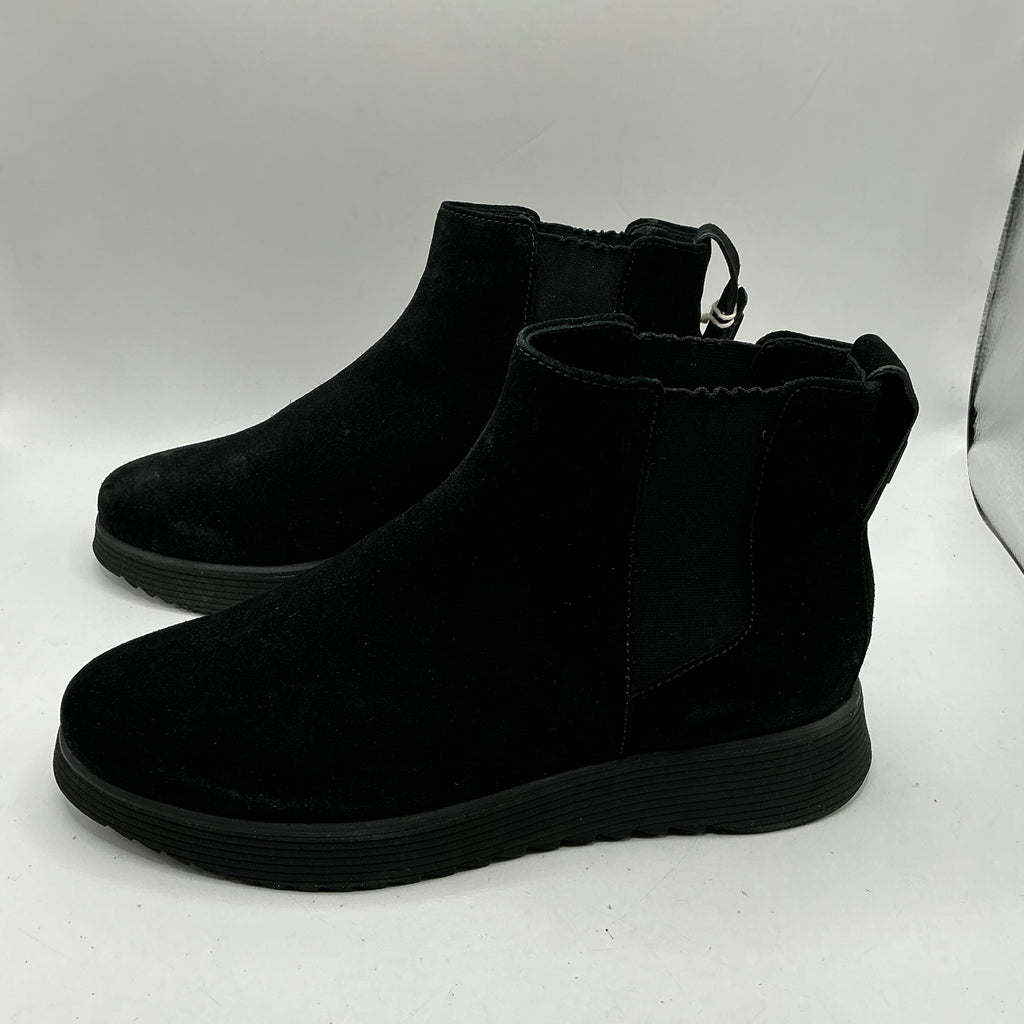 Hogl black suede ankle boots