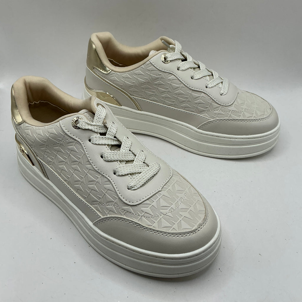Michael Kors, Hayes signature logo platform trainers, Vanilla