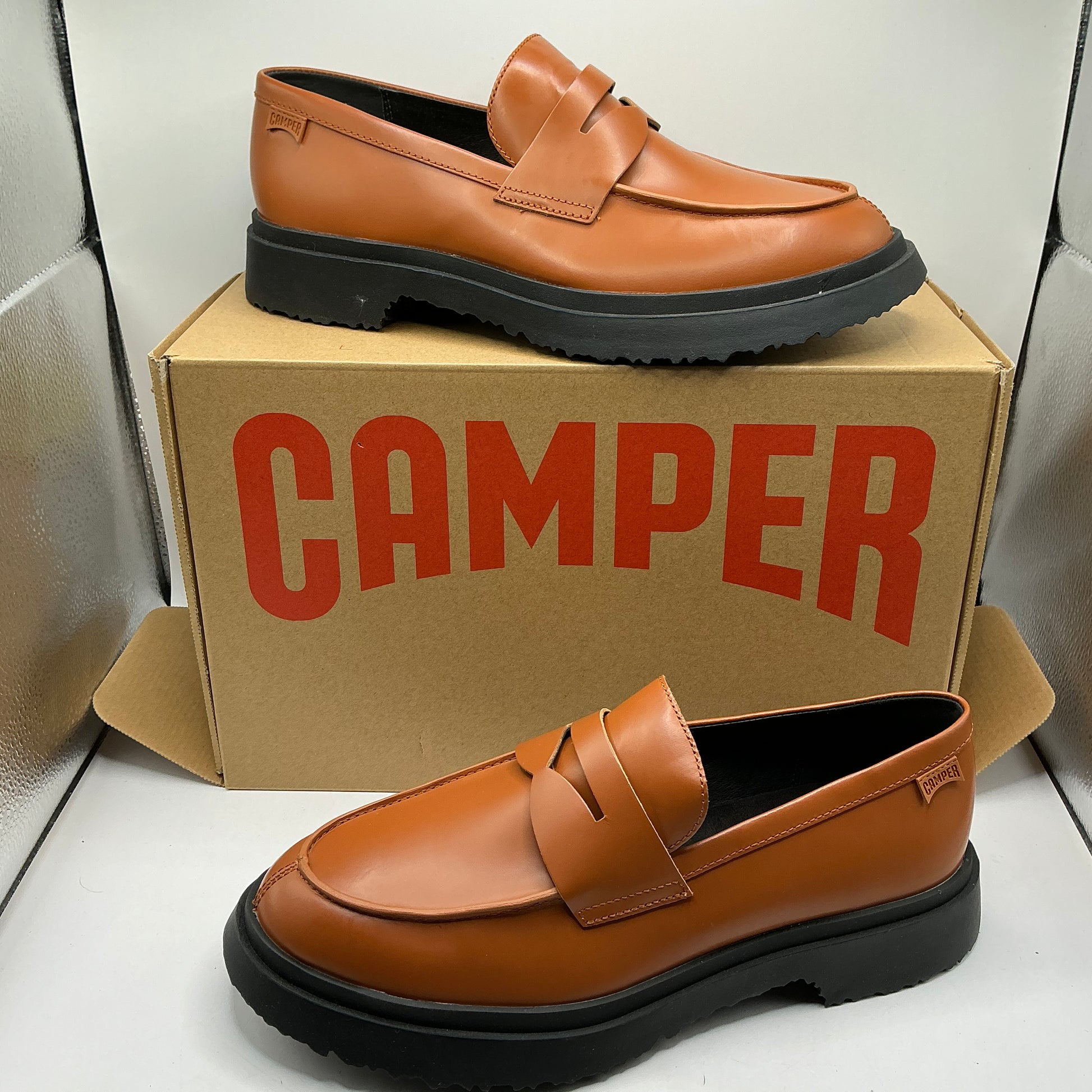 Camper Walden Leather Loafers With Chunky Sole