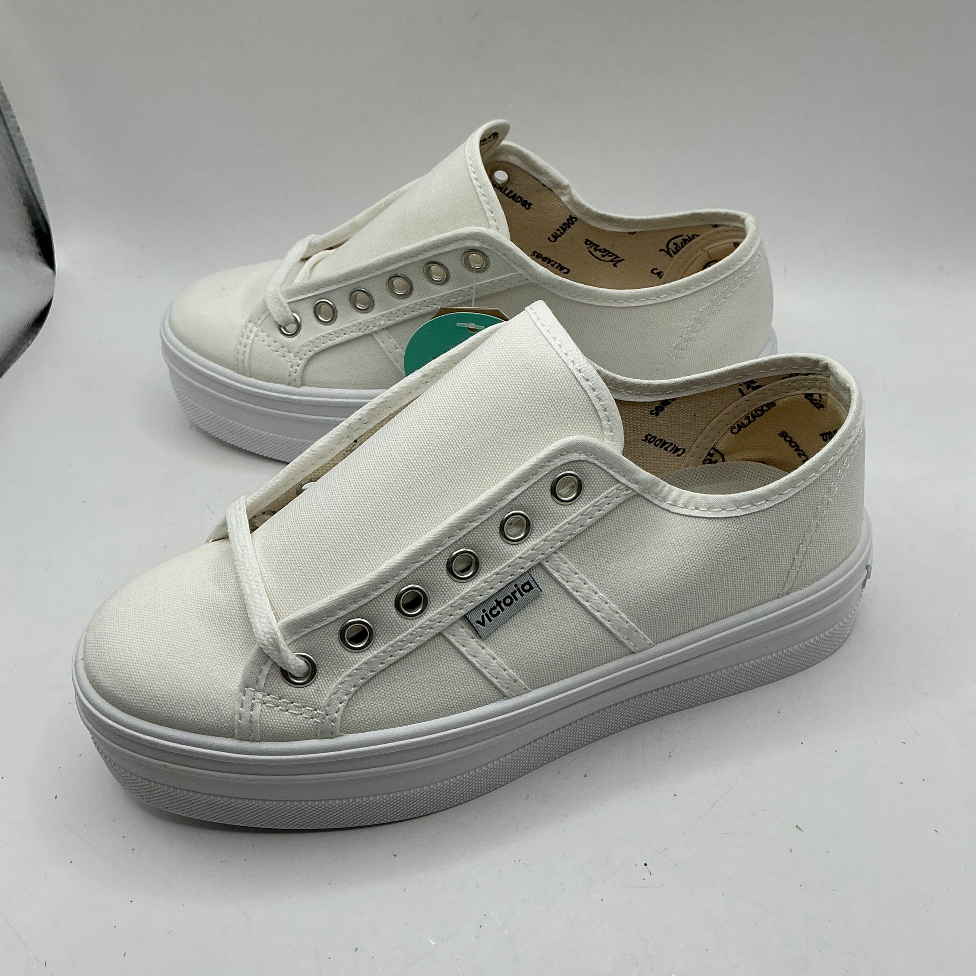 Victoria, cotton platform plimsolls, trainers