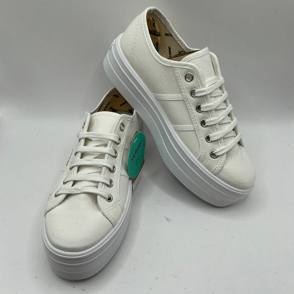 Victoria, cotton platform plimsolls, trainers