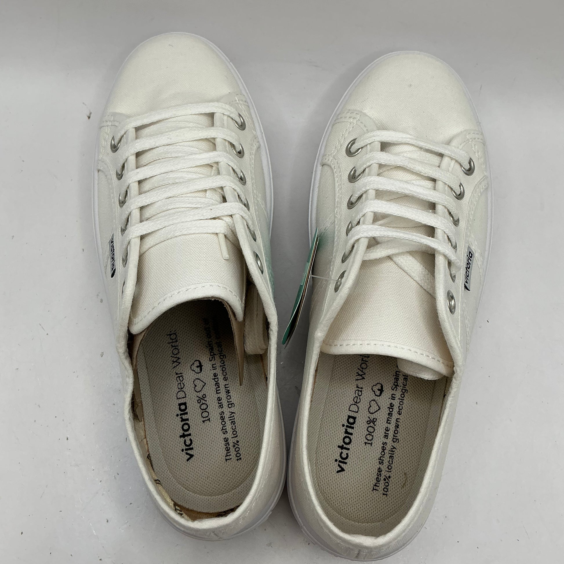 Victoria, cotton platform plimsolls, trainers