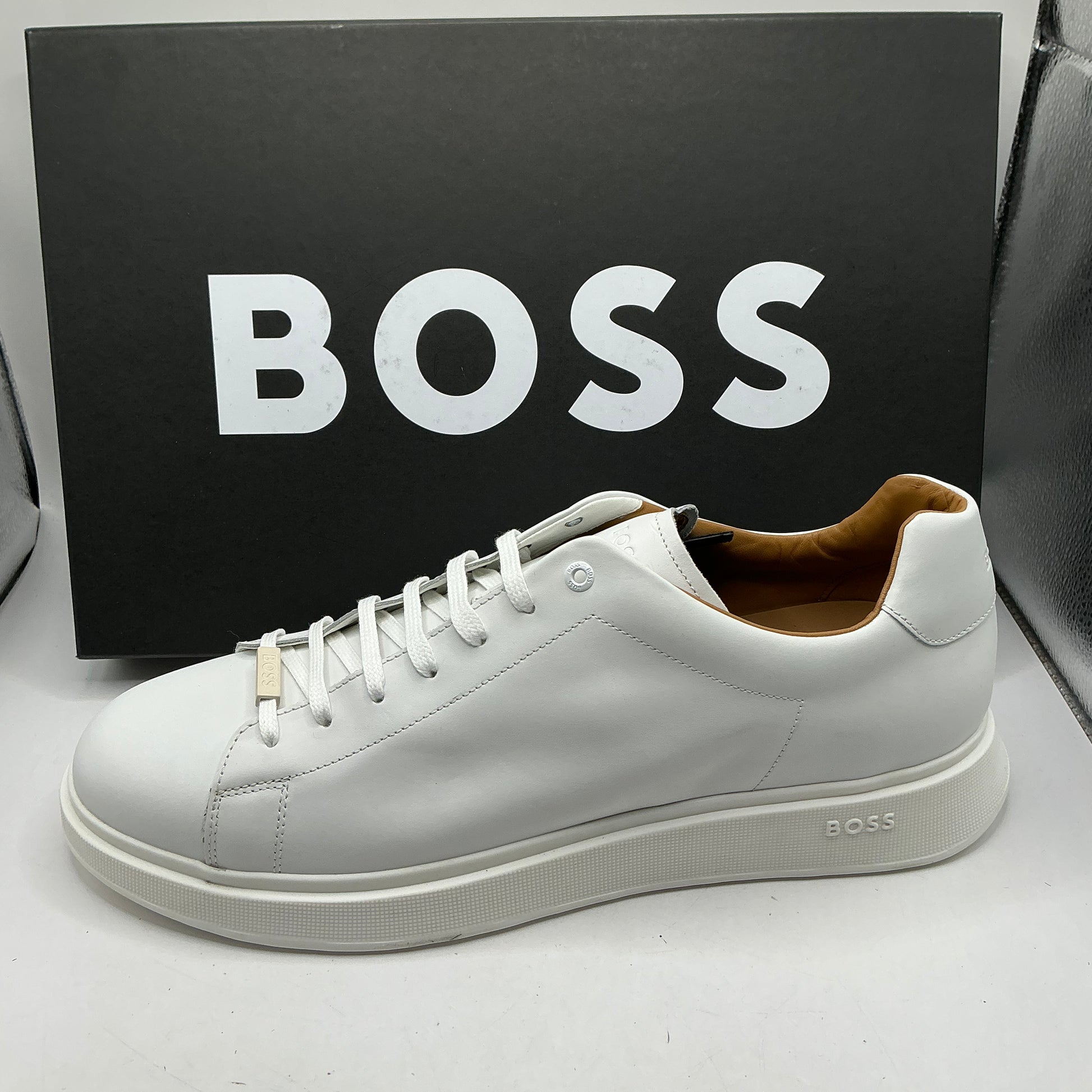 Boss, Bulton Low Top Leather Trainers