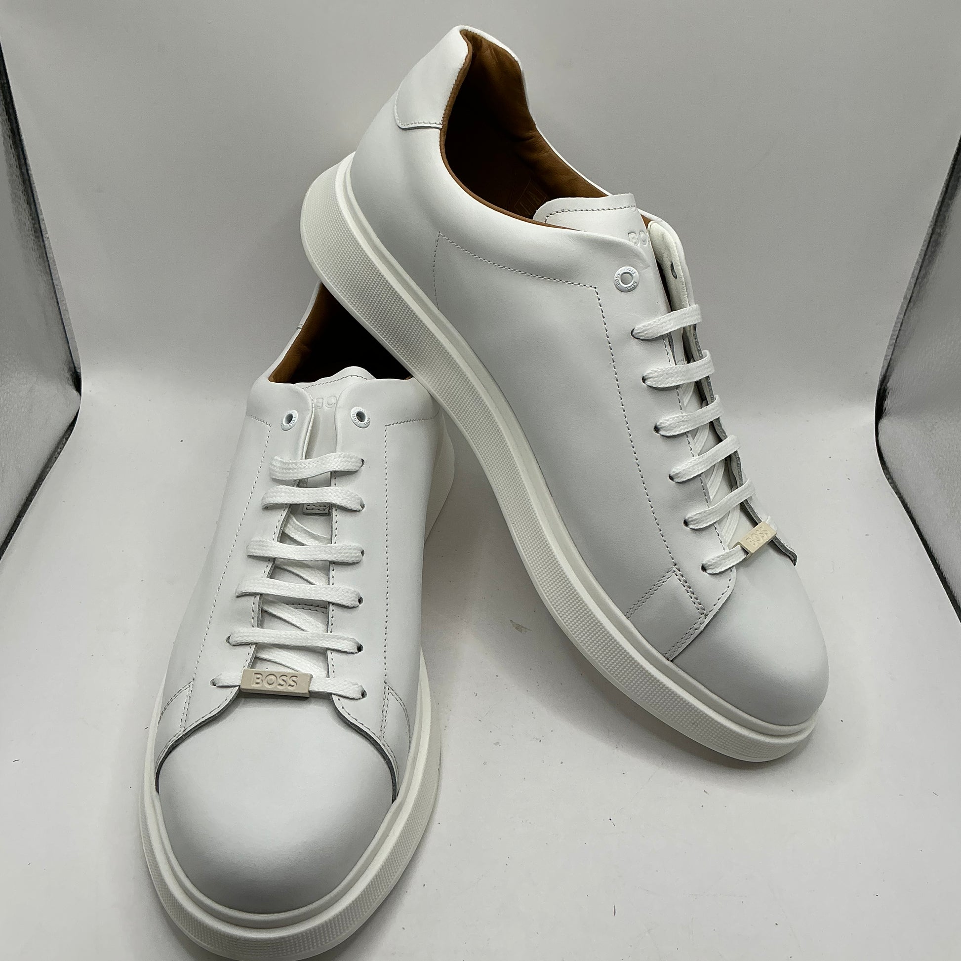 Boss, Bulton Low Top Leather Trainers