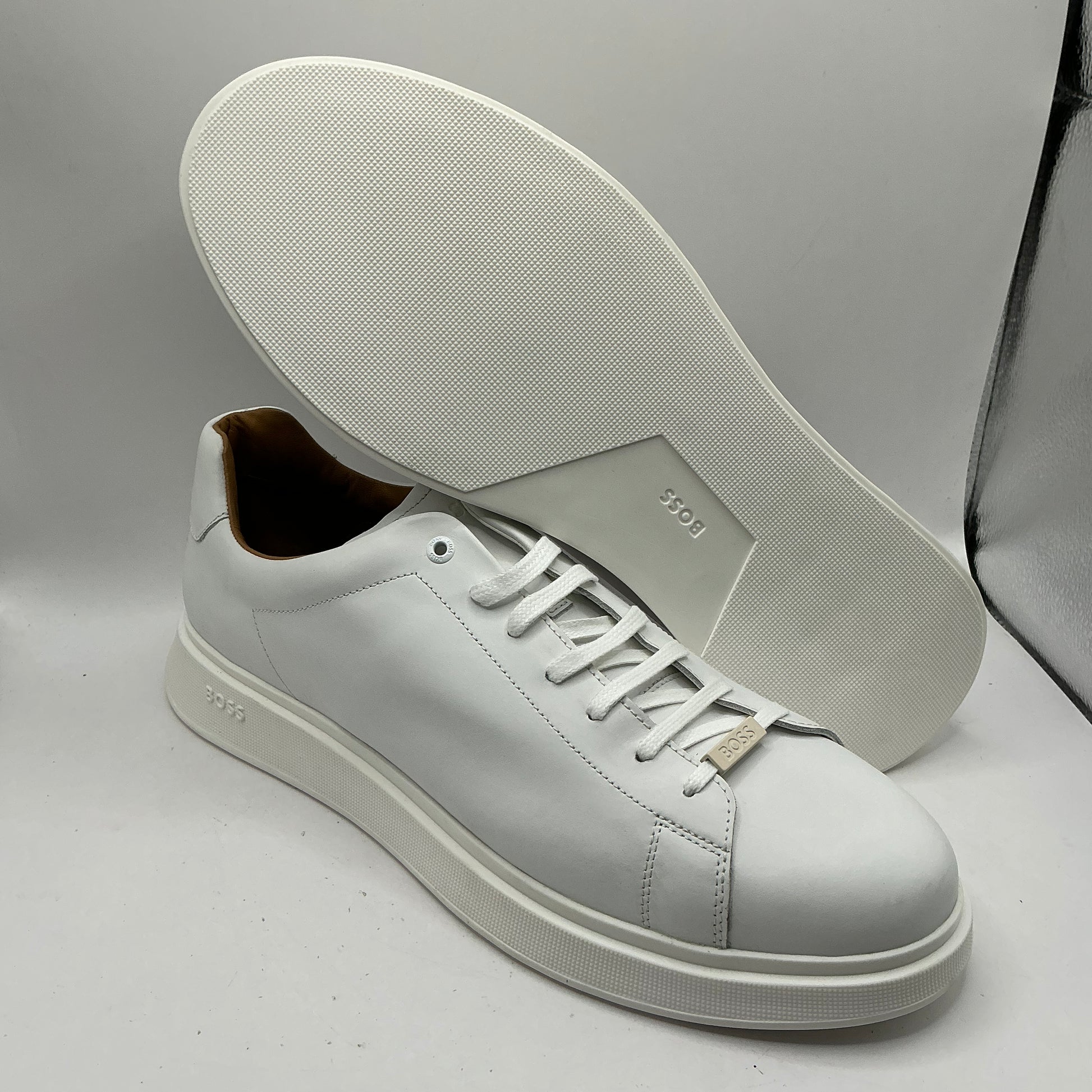 Boss, Bulton Low Top Leather Trainers