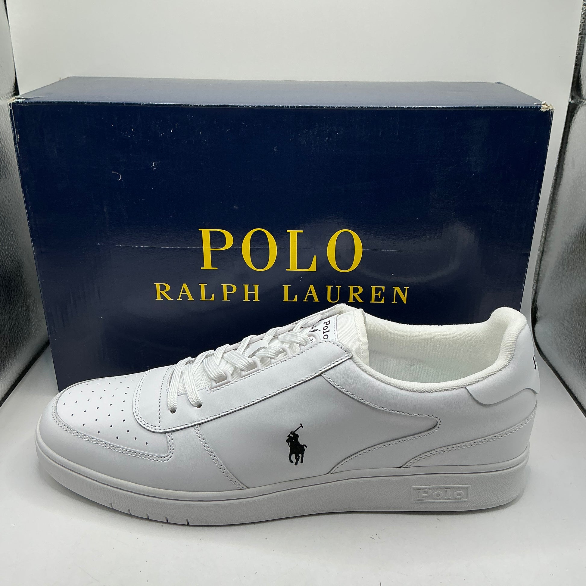 Polo Ralph Lauren, leather court trainers