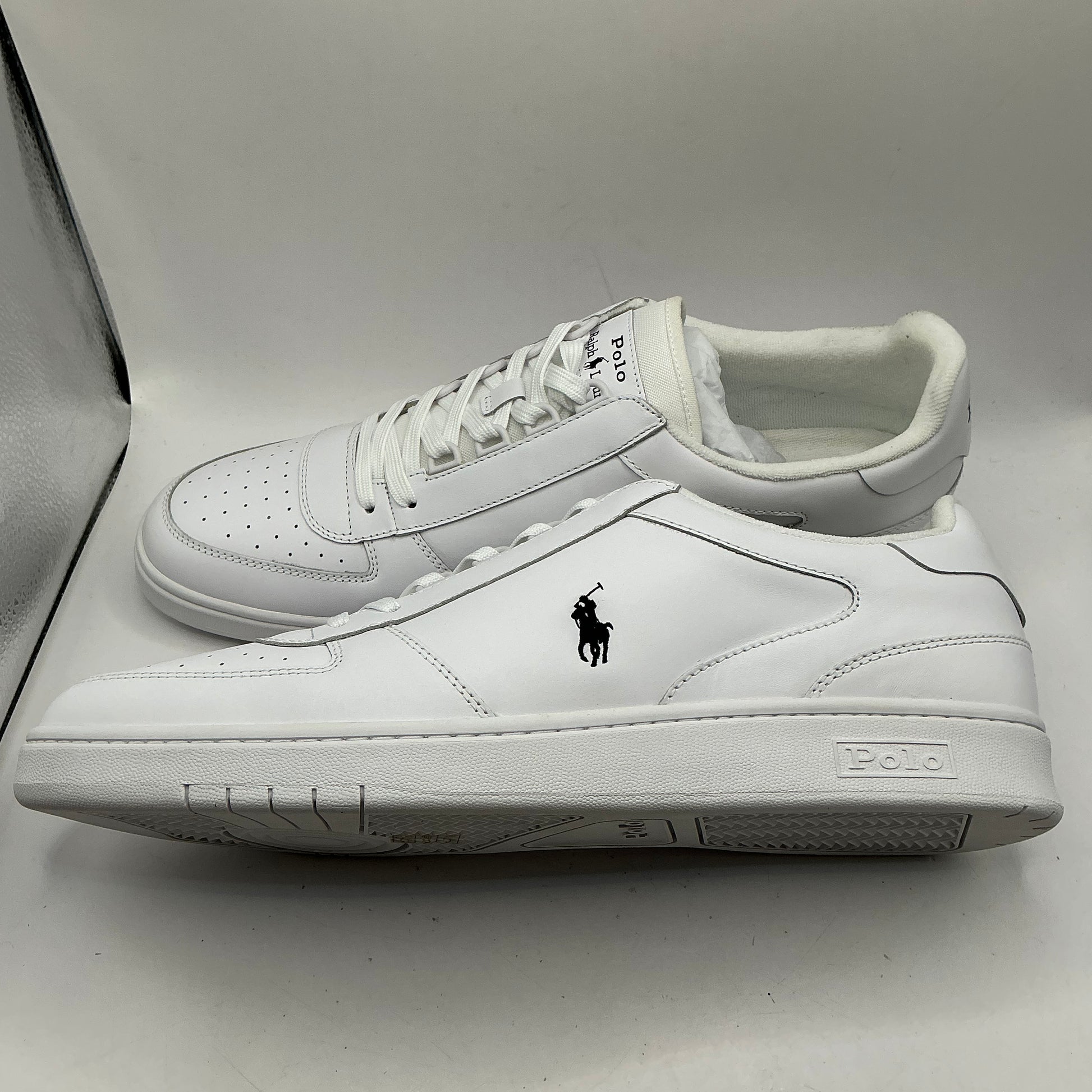Polo Ralph Lauren, leather court trainers