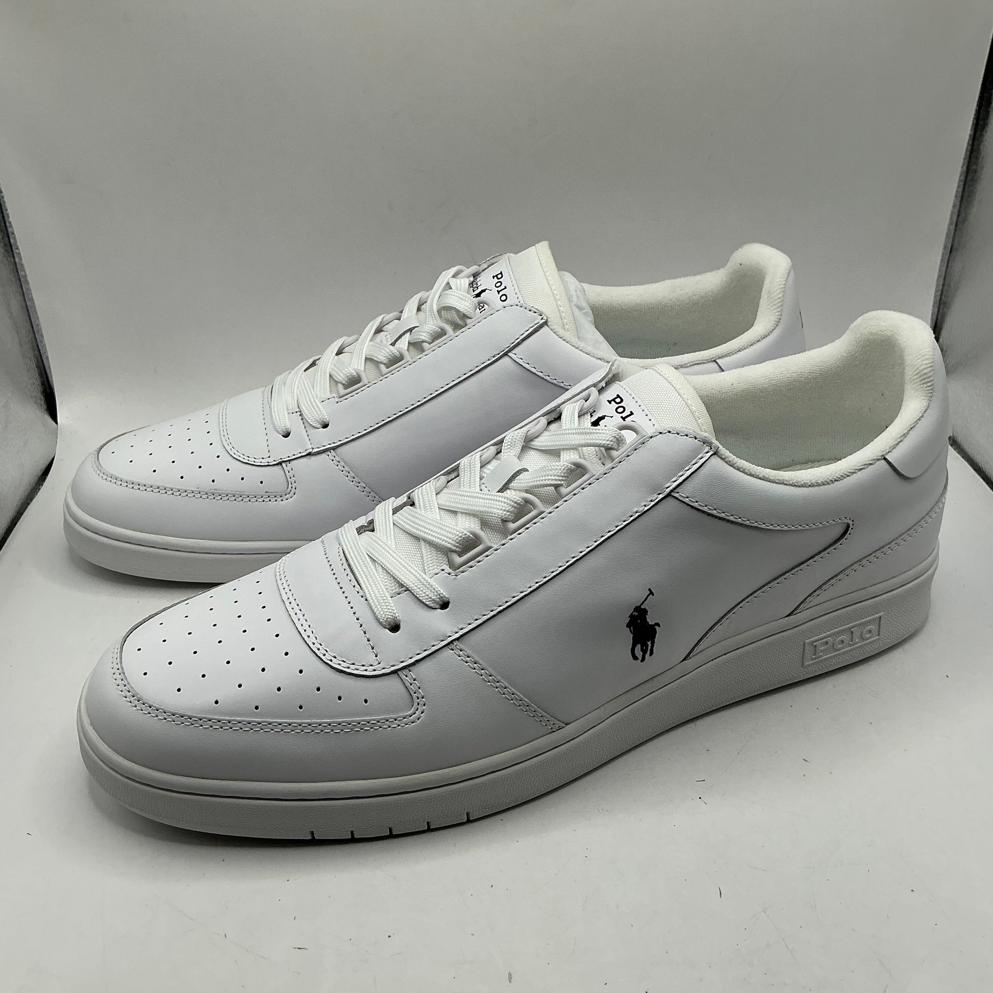 Polo Ralph Lauren, leather court trainers