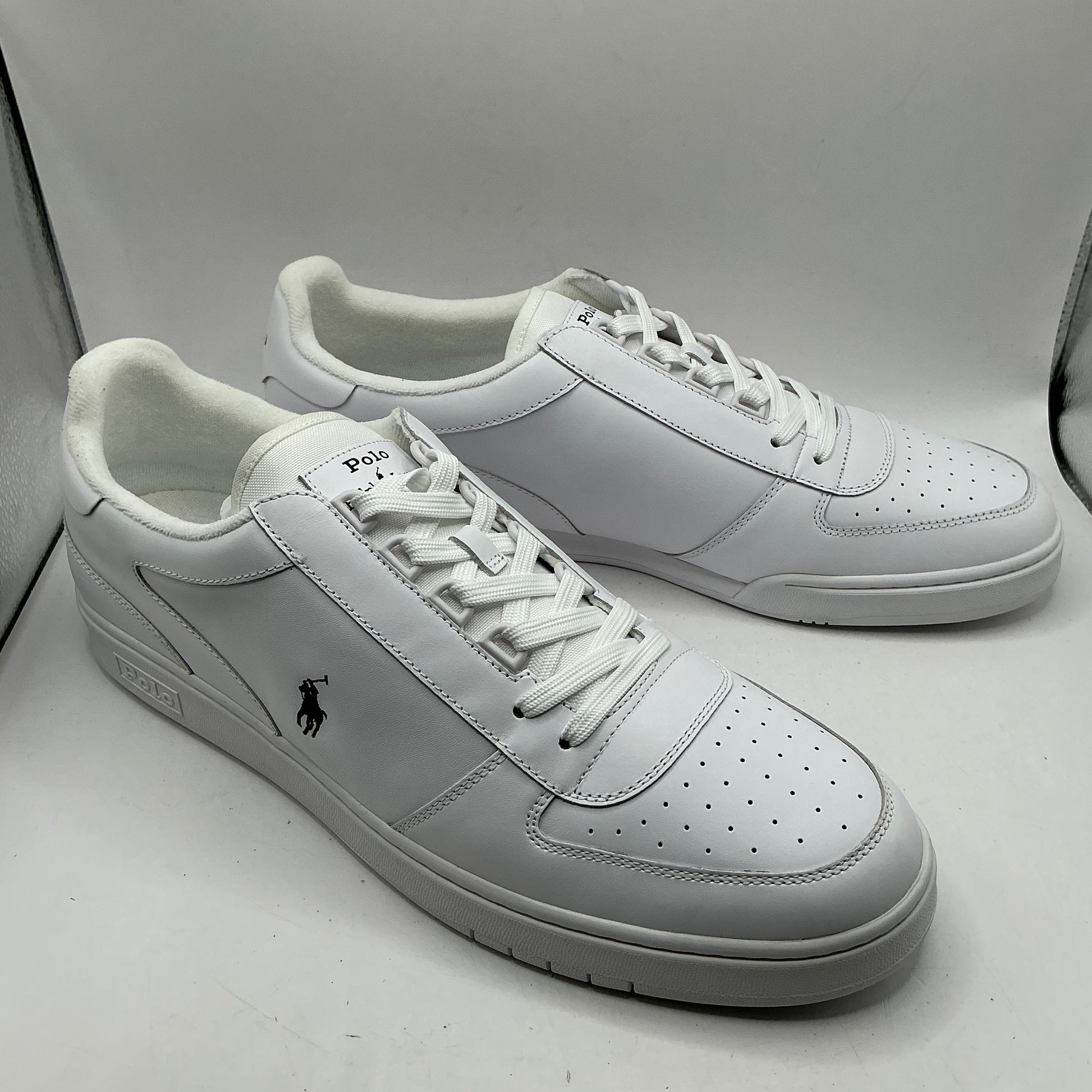 Polo Ralph Lauren, leather court trainers