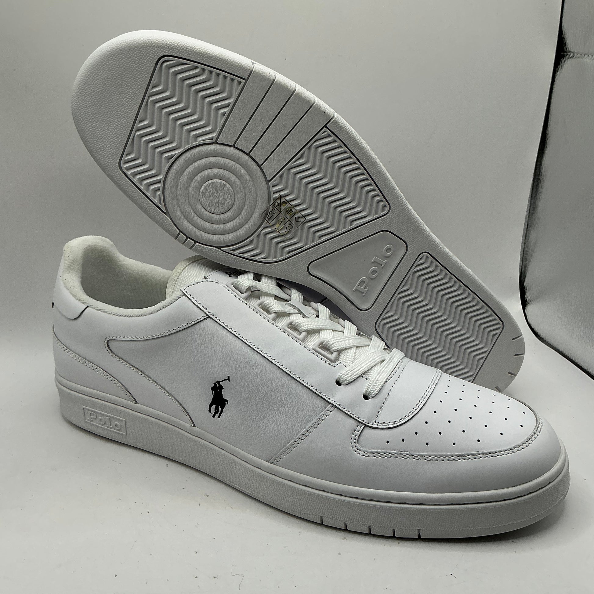 Polo Ralph Lauren, leather court trainers