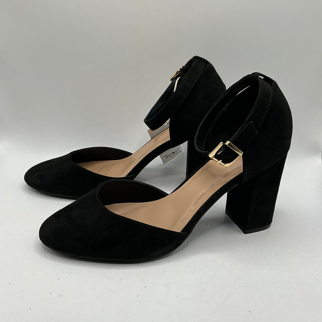 Anna Field black shoes with ankle strap