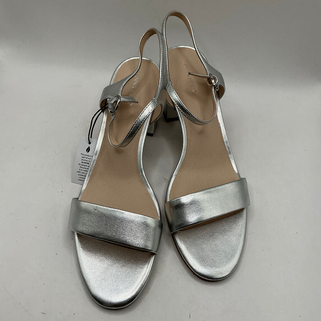 Anna Field Silver Sandals with chunky heel