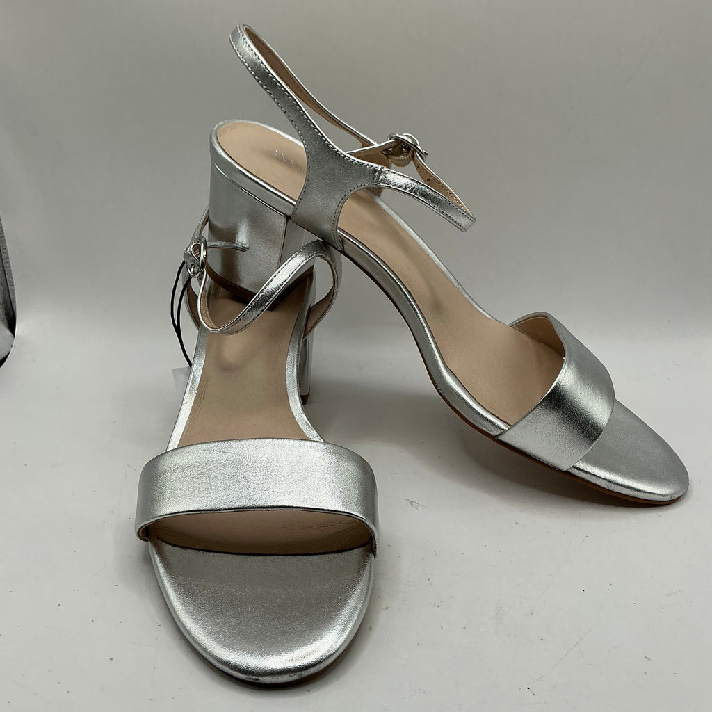 Anna Field Silver Sandals with chunky heel