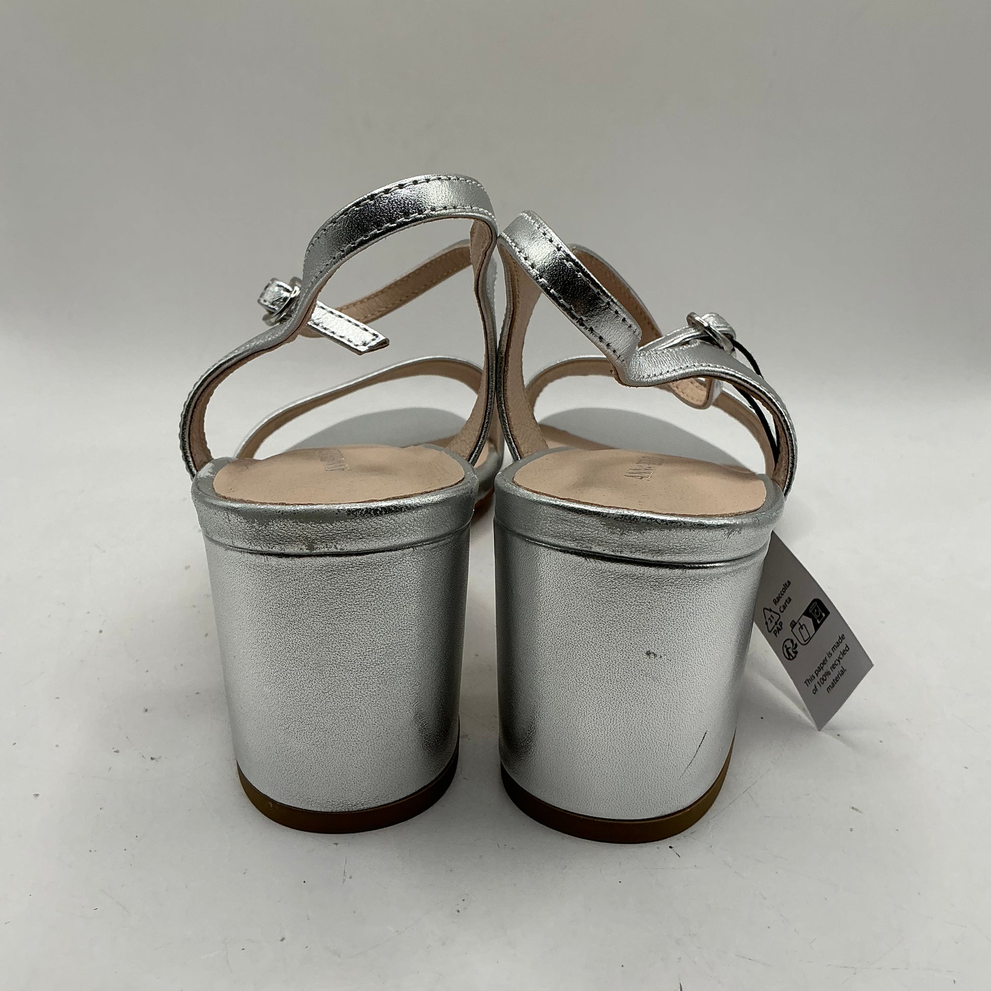 Anna Field Silver Sandals with chunky heel