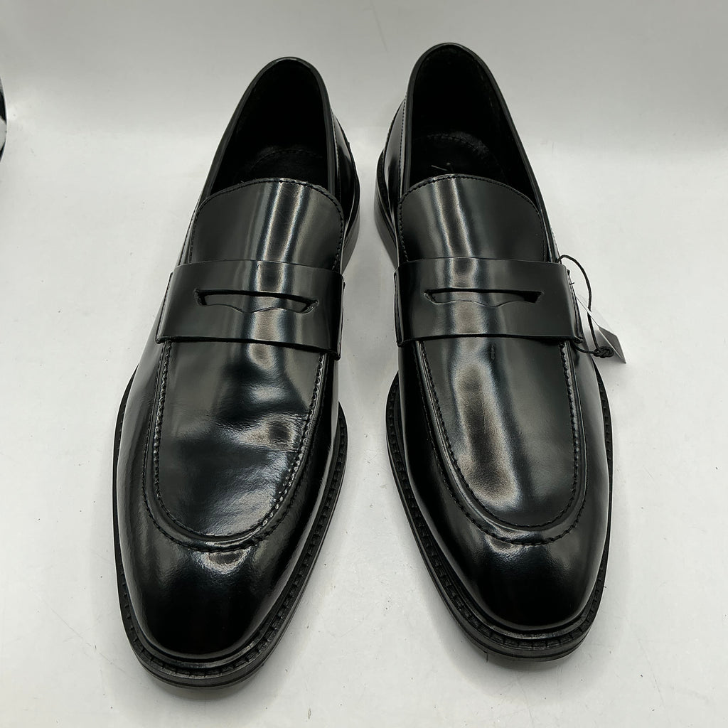 Zign black leather loafers