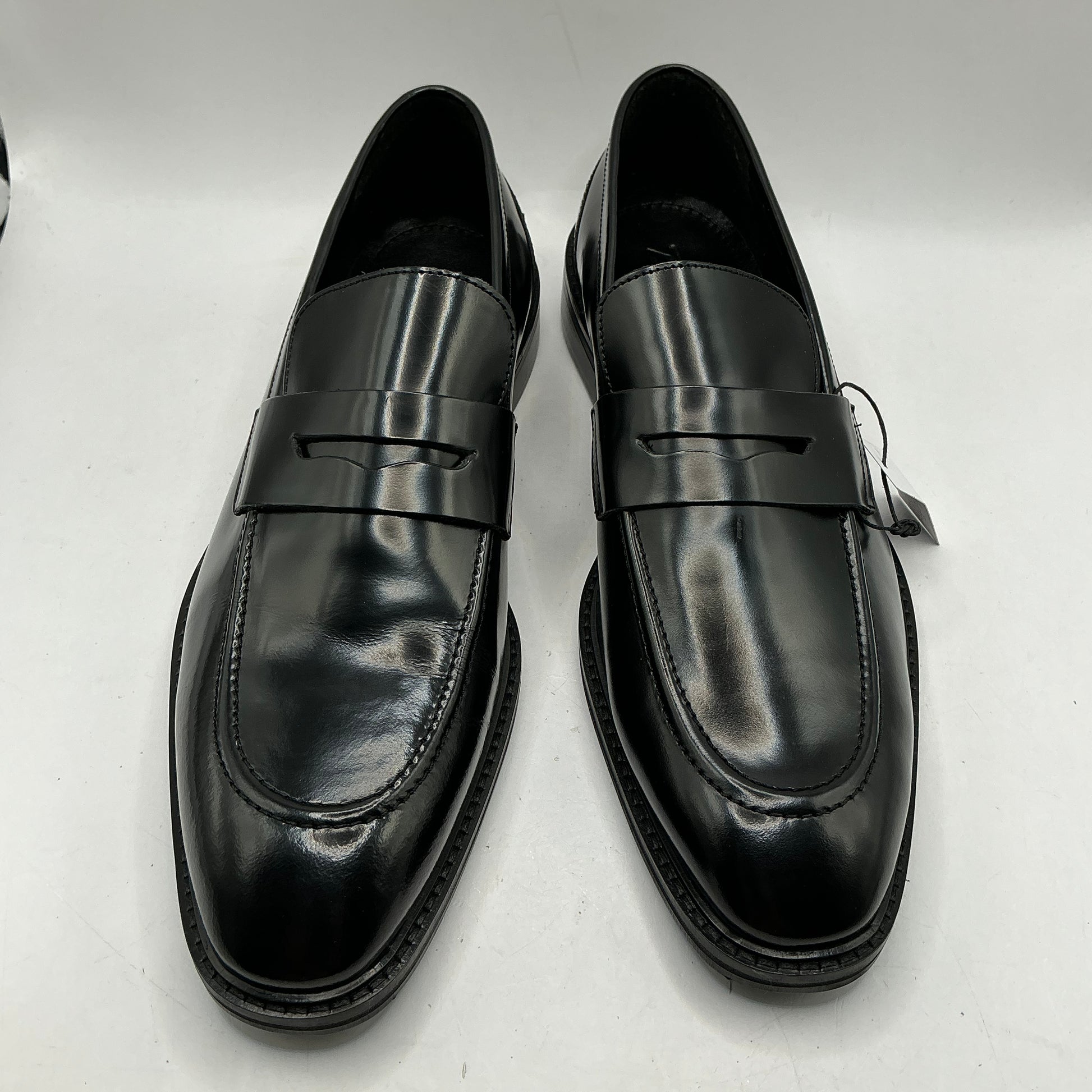 Zign black leather loafers