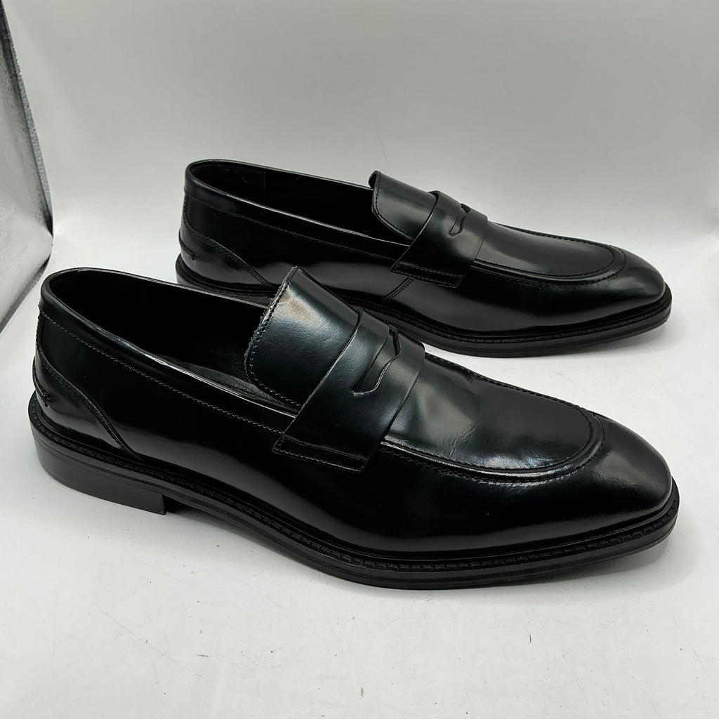 Zign black leather loafers