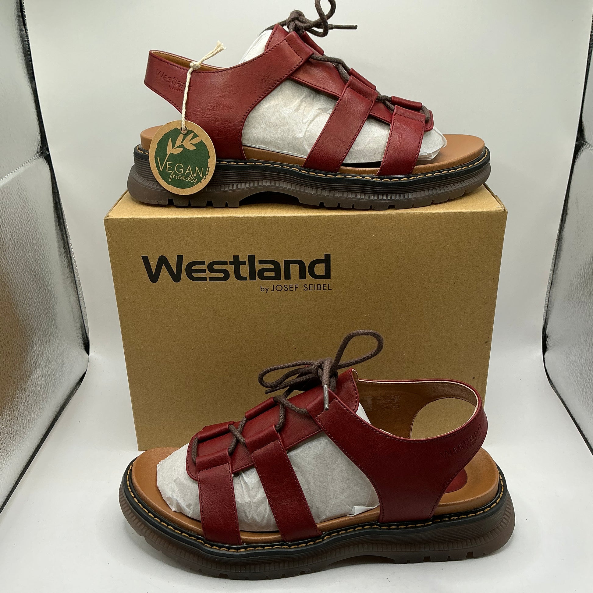 Westland by Josef Seibel, Peyton 14, red sandals