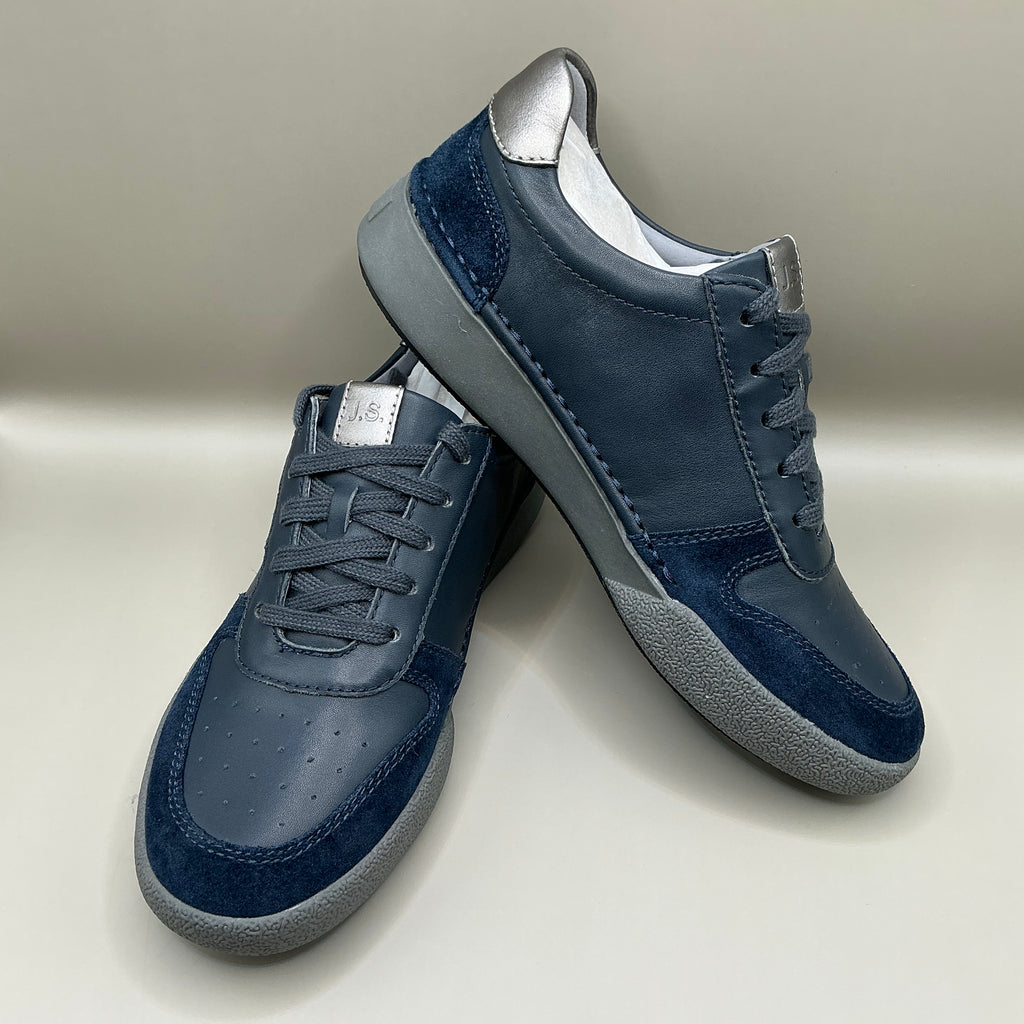 Josef Seibel, Claire 27, navy leather trainers