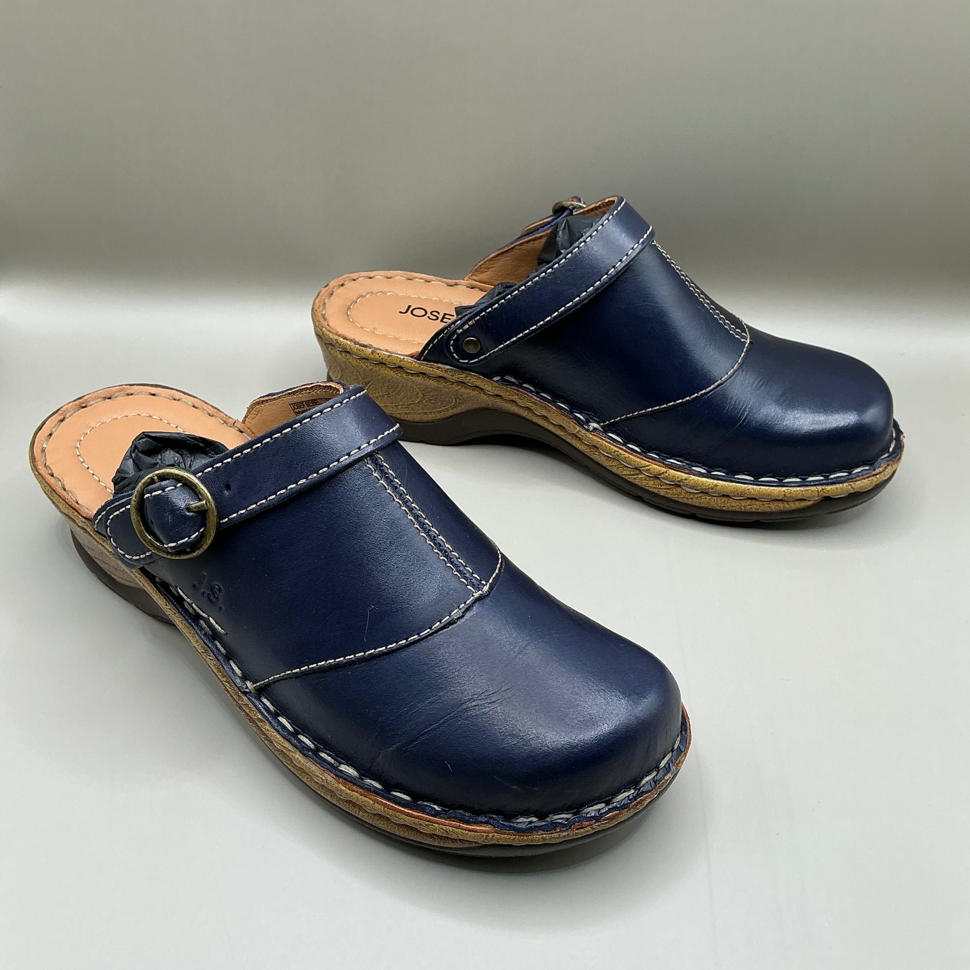 Josef Seibel, Catalonia 83, leather clogs