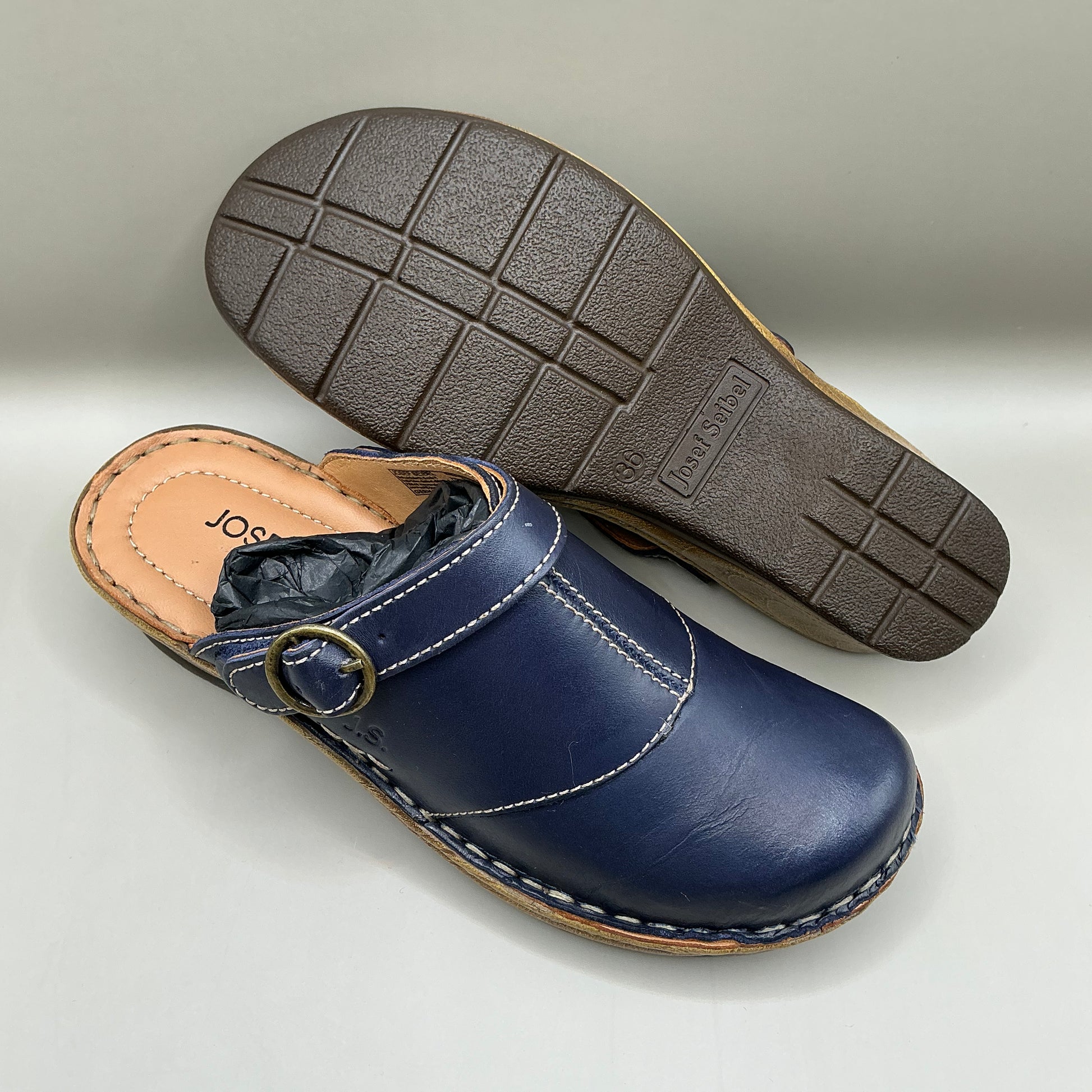 Josef Seibel, Catalonia 83, leather clogs
