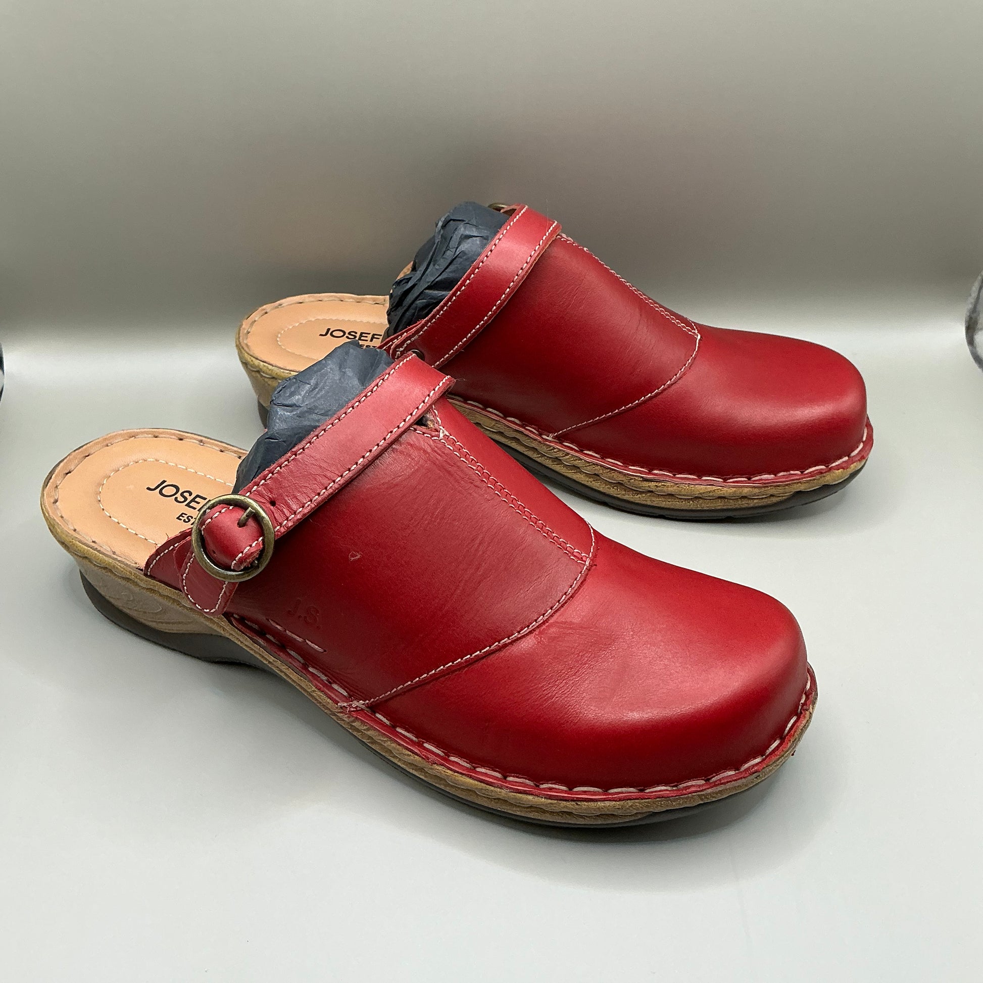 Josef Seibel, Catalonia 83, leather clogs