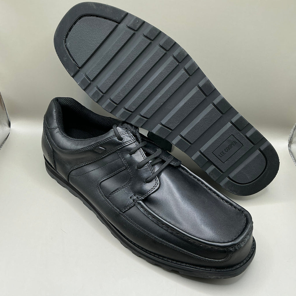 Lee Cooper black leather shoes