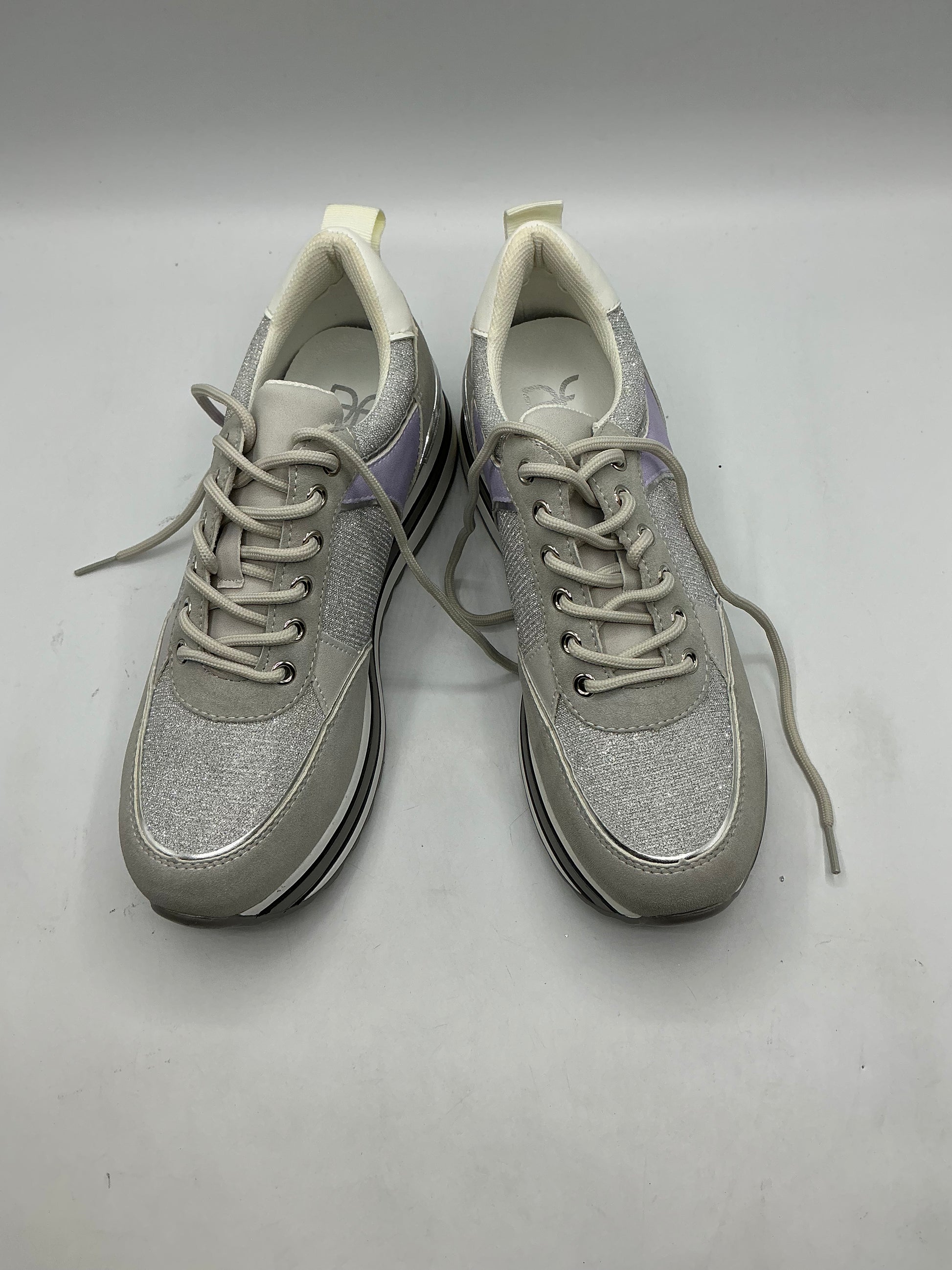 DF by Daniel Chanella grey porviar wedge sneakers size 4/5/7
