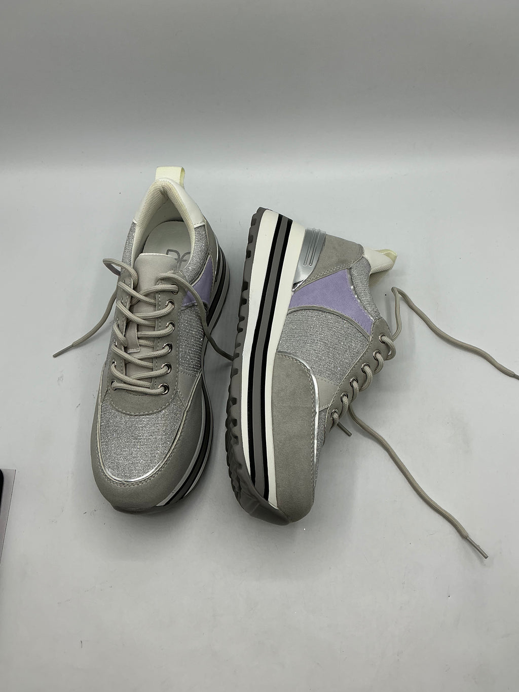 DF by Daniel Chanella grey porviar wedge sneakers size 4/5/7